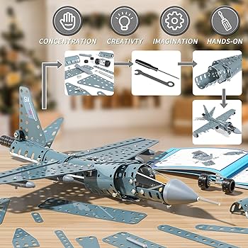 Amazon.co.jp: Locomotoメタル模型飛行機キット 227個 組み立て式