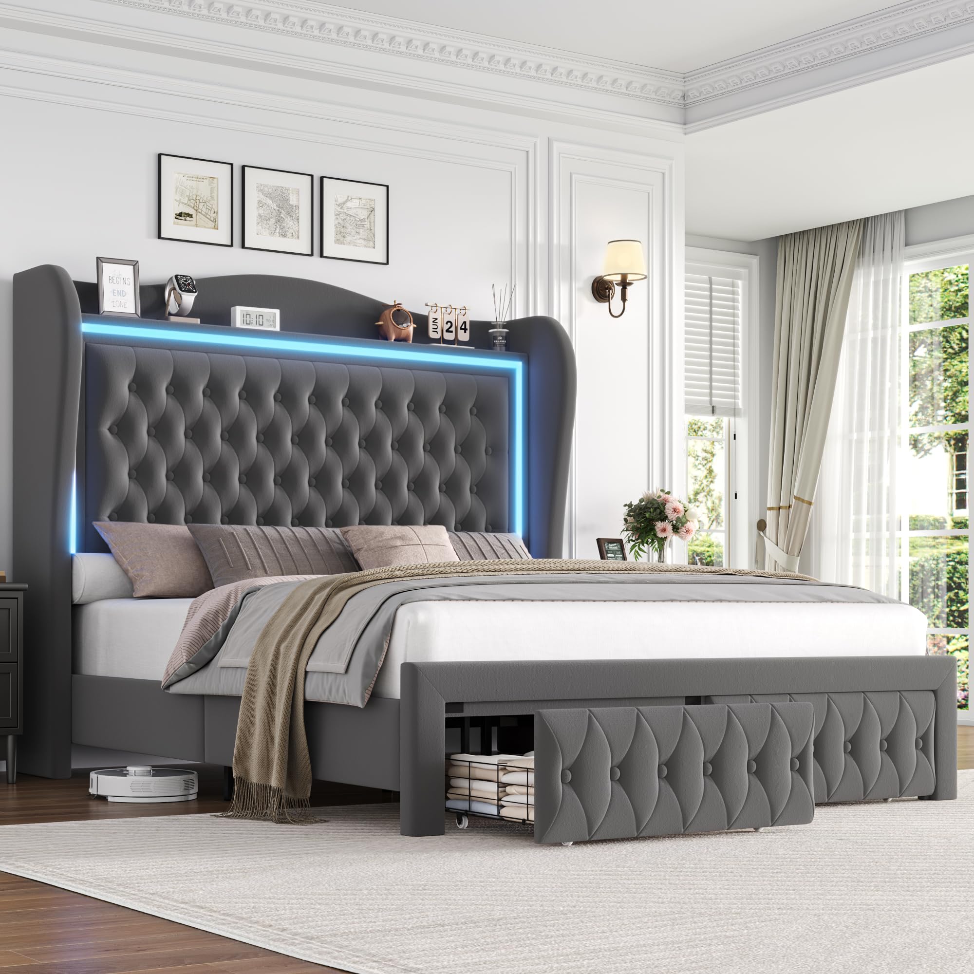 Amazon.com: King Bed Frame 55