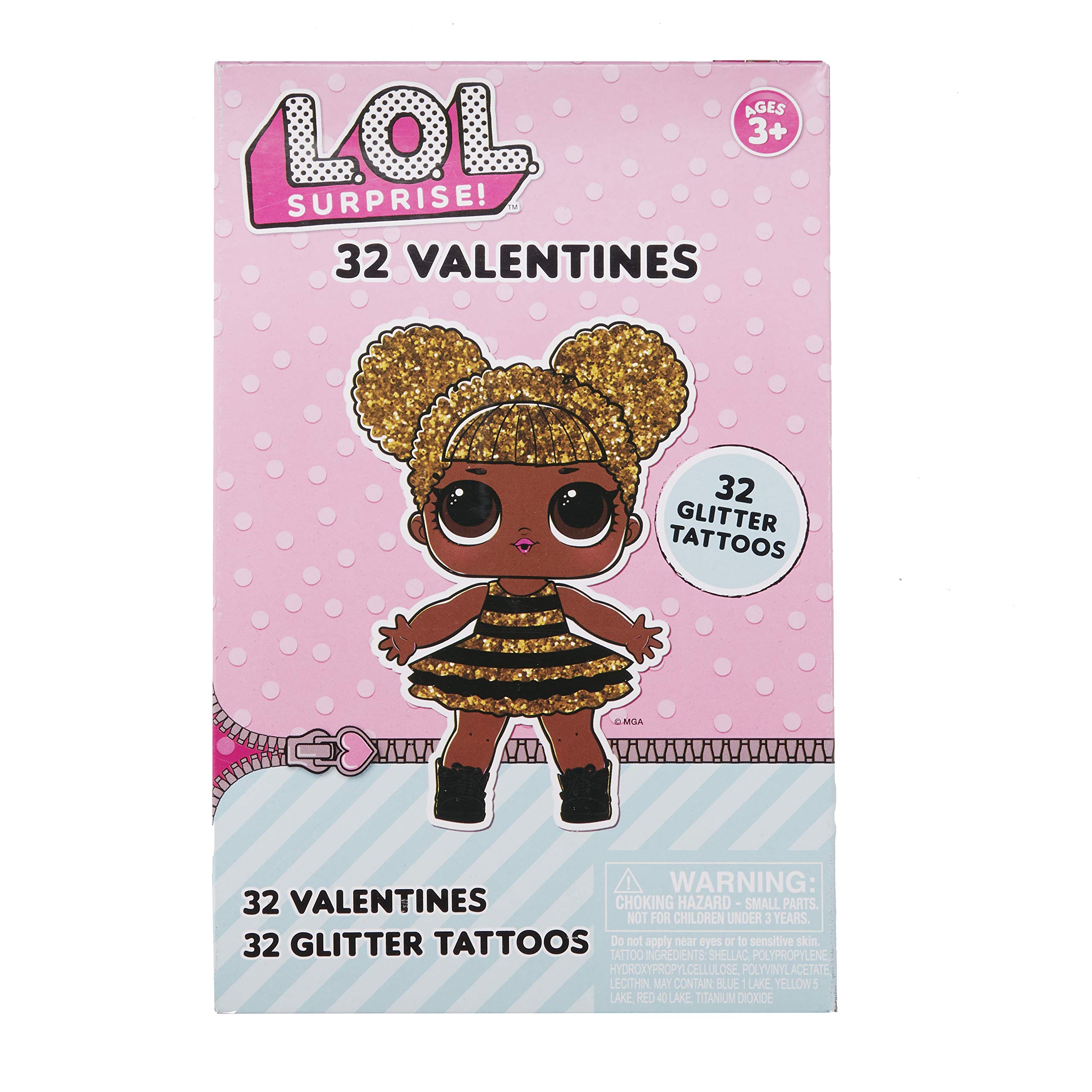 LOL Surprise Valentines with Glitter Tattoos 32ct
