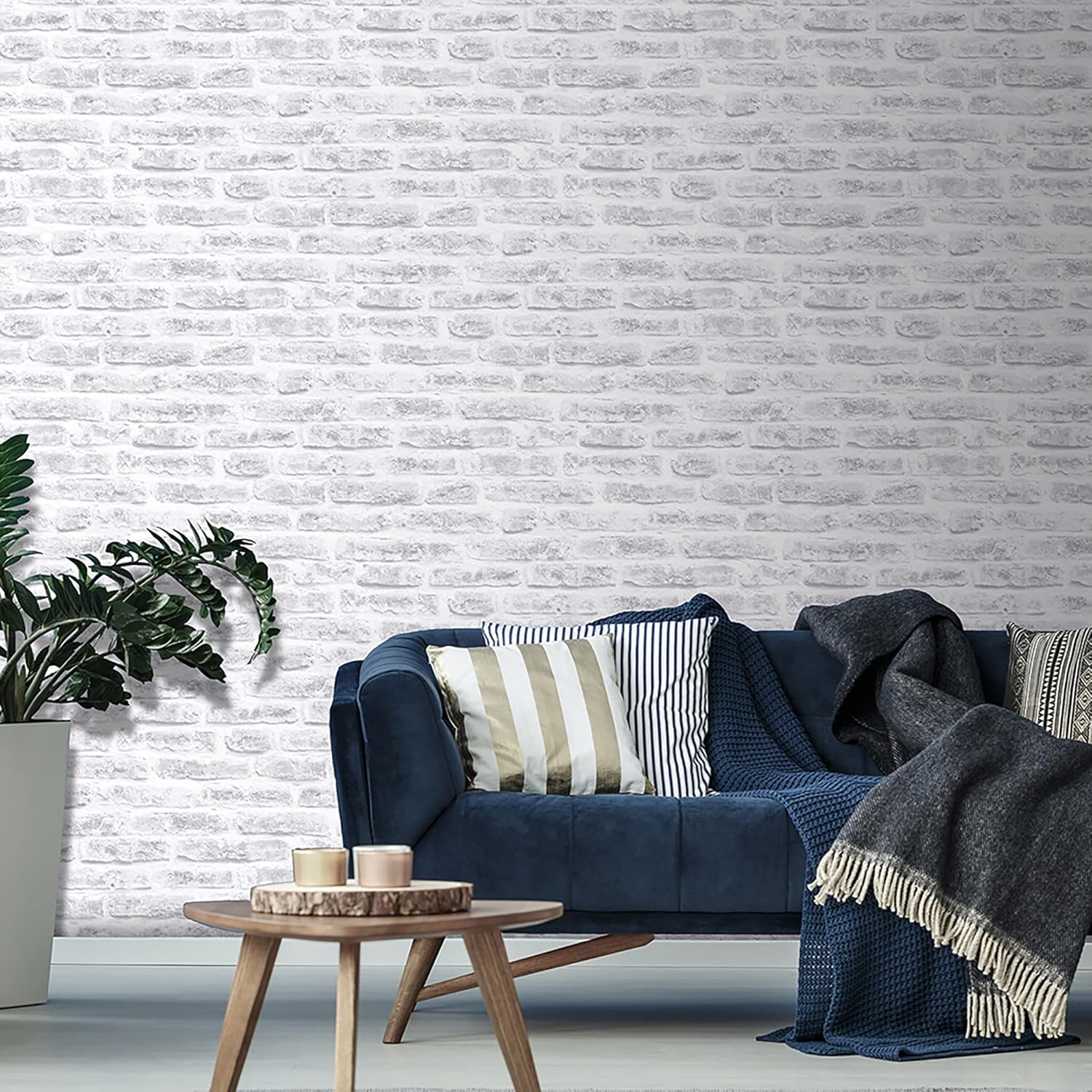 Superfresco Easy Paste The Wall White Brick Wall Effect wallpaper