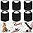 Twavang6 Pack 2 Inches Self Adhesive Bandage Wrap Breathable Cohesive Bandage Elastic Tape for Pets, Athletic, Sports, Wrist, Knee, Ankle(5 Yards Per Roll, Black)