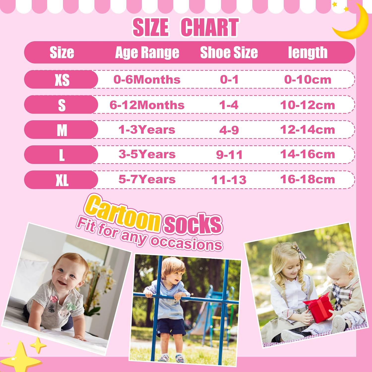 ELUTONG Toddler Socks with Grips Anti Slip Ankle Socks 12 Pairs for 1-7 Years Boys Girls Kids Infant Baby - Image 7