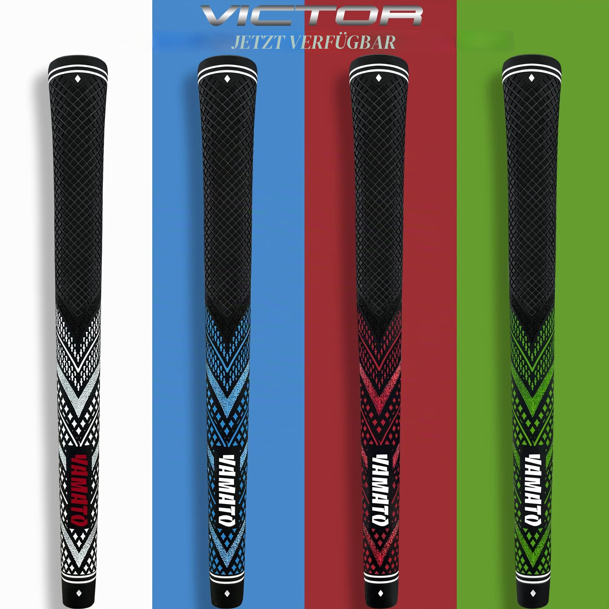 Yamato Innovative Golfgriffe, 13 Stück, mittelgroße/Standardgröße, Allwetterfeste Kontrolle und Hochleistungsgriffe bieten überlegenen Komfort und Reaktionsfähigkeit, 4 Farben erhältlich