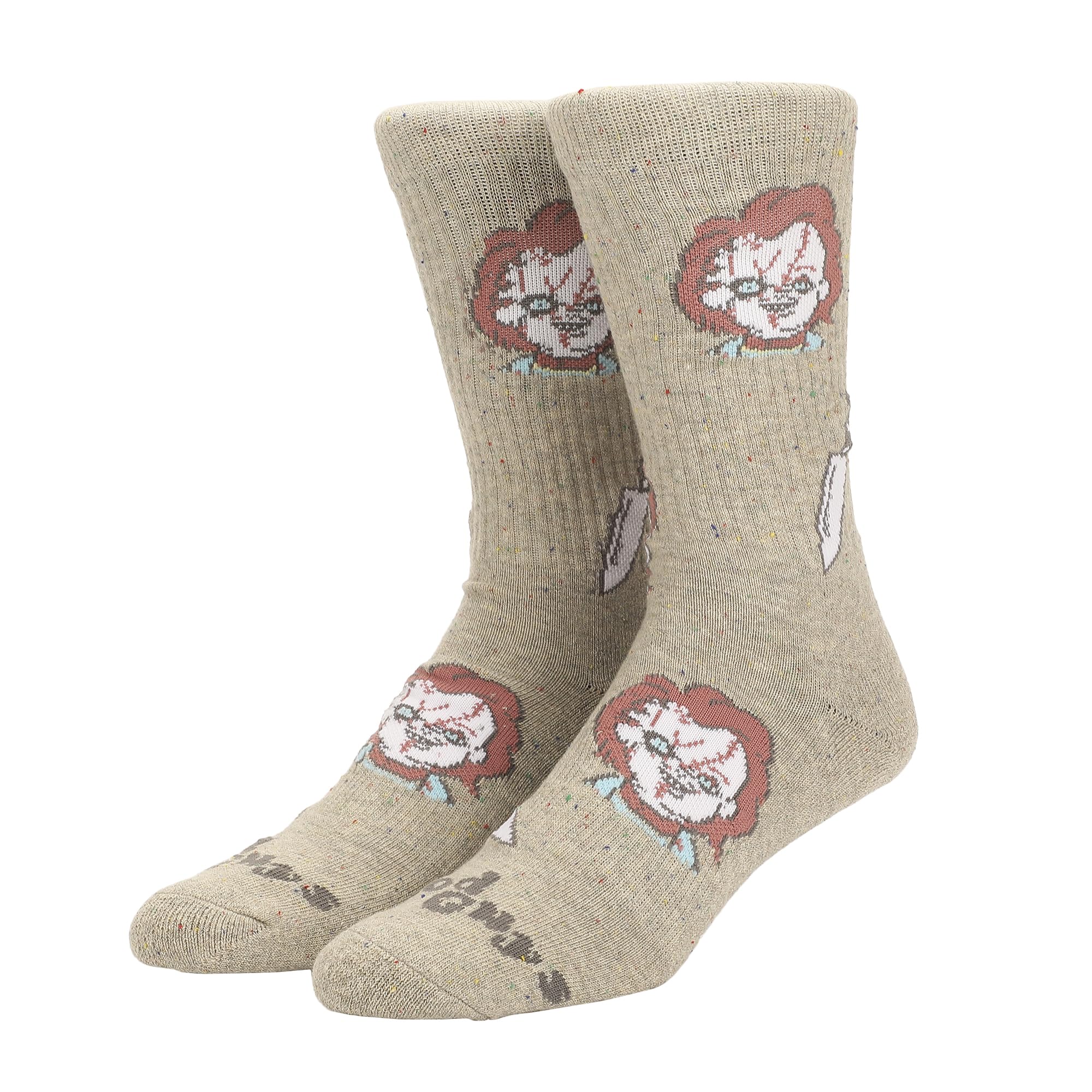 Bioworld Chucky Good Guys Mixed Character Mens Athletic Crew Socks