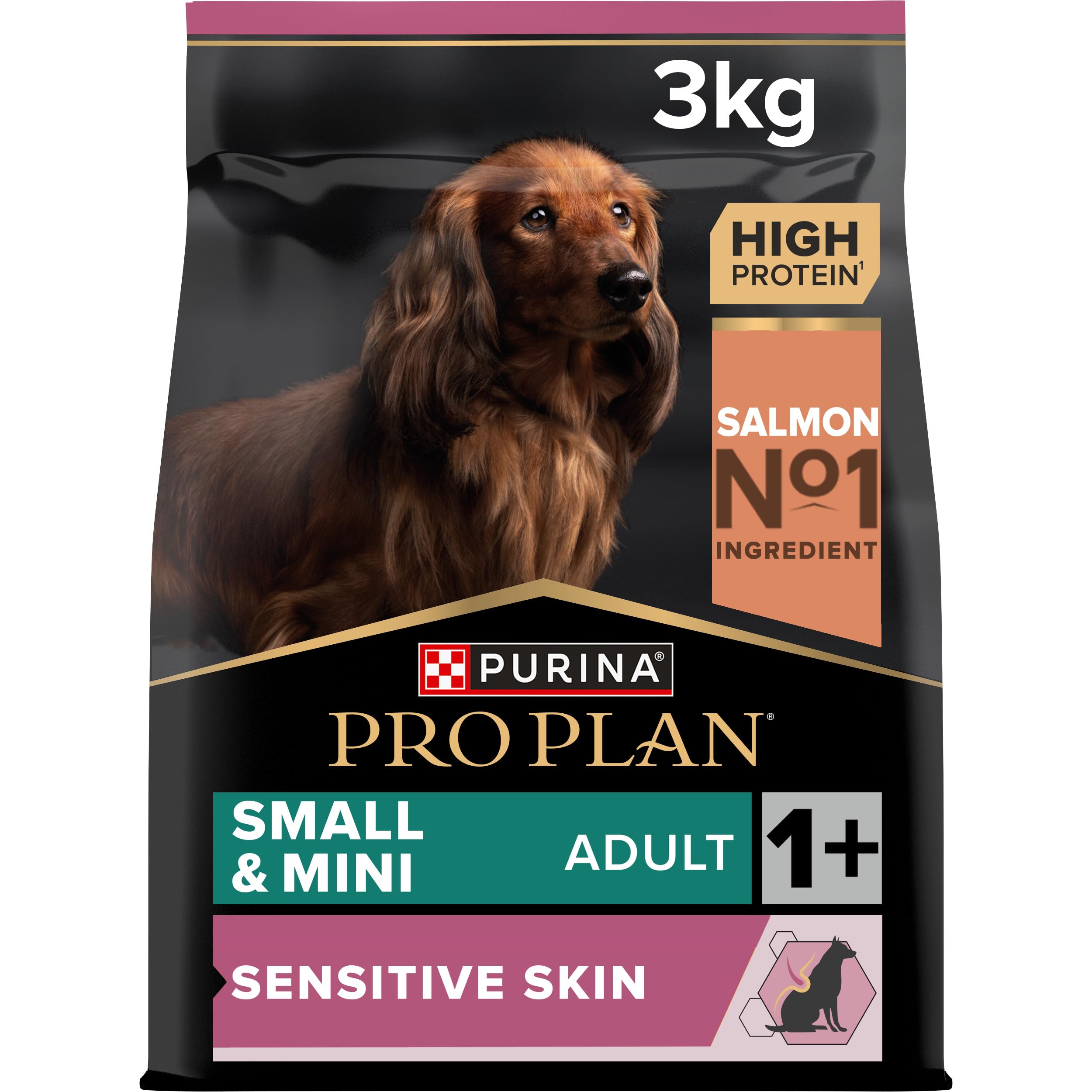 Purina Pro Plan Optiderma Medium Adult Crocchette Cani, 4 Confezioni da 3 kg