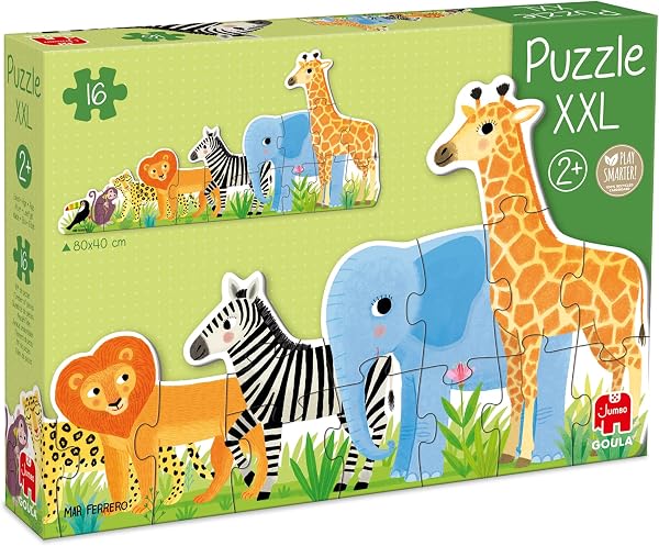 Goula - Puzle XXL Selva, Puzle de carton de piezas grandes para niños a partir de 2 años - 4