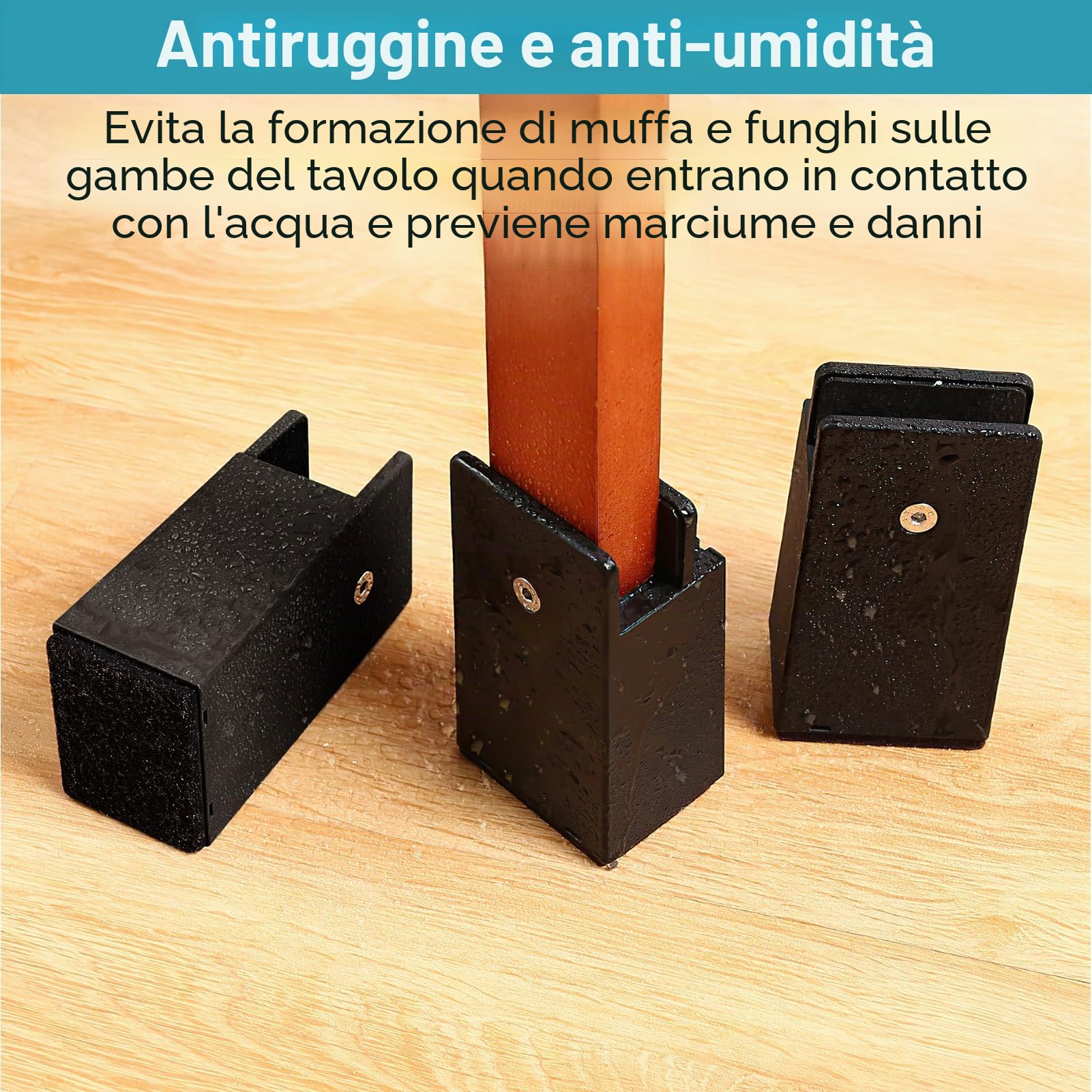 4 rialzi per mobili da 10 cm, rialzo regolabile con morsetto a vite, rialzo per sedie a letto, rialzo per divano, rialzo per mobili da 10 – 37 mm di larghezza