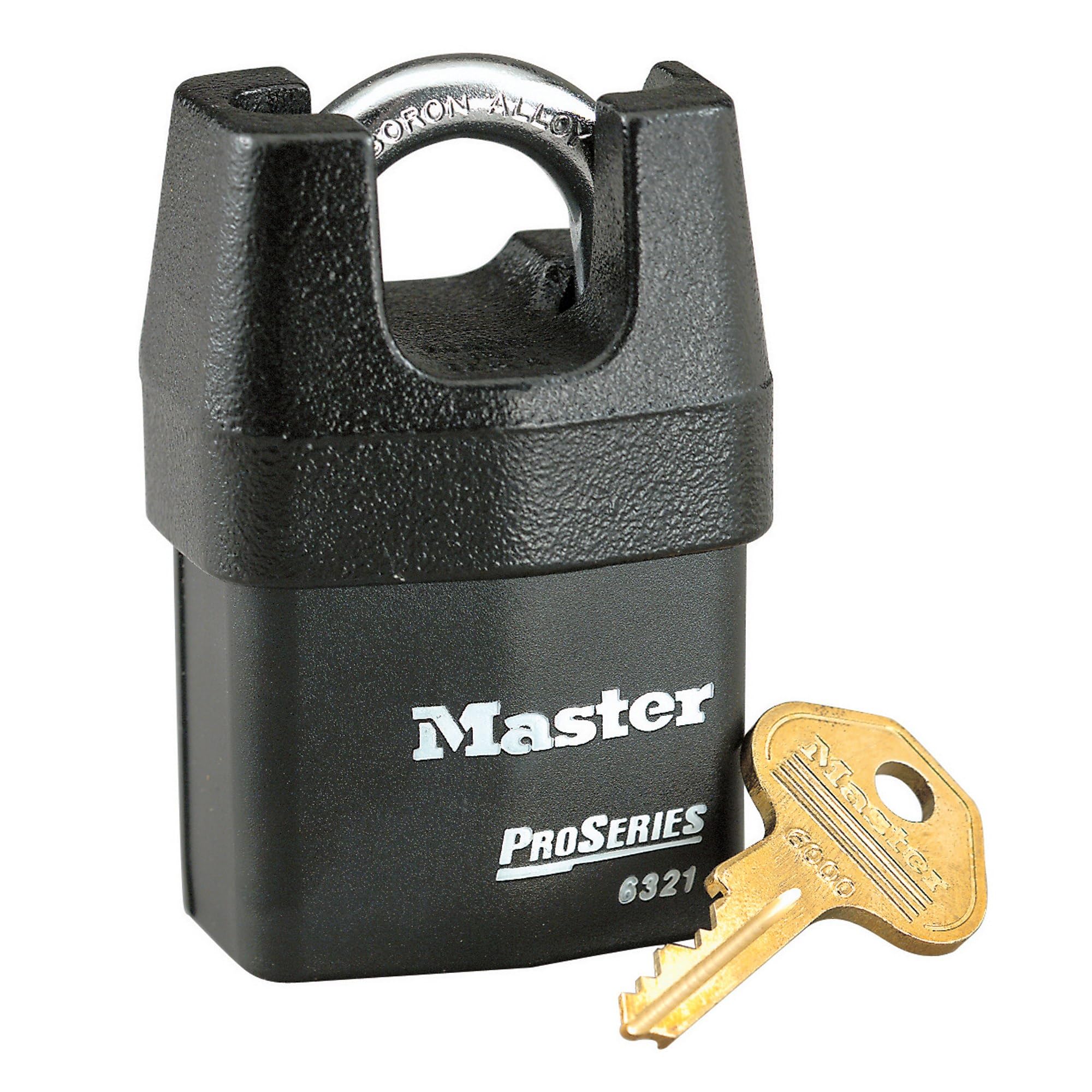 Master Lock Pro Series Boron Alloy High Security Key Padlock, 7/8" x 3/4"