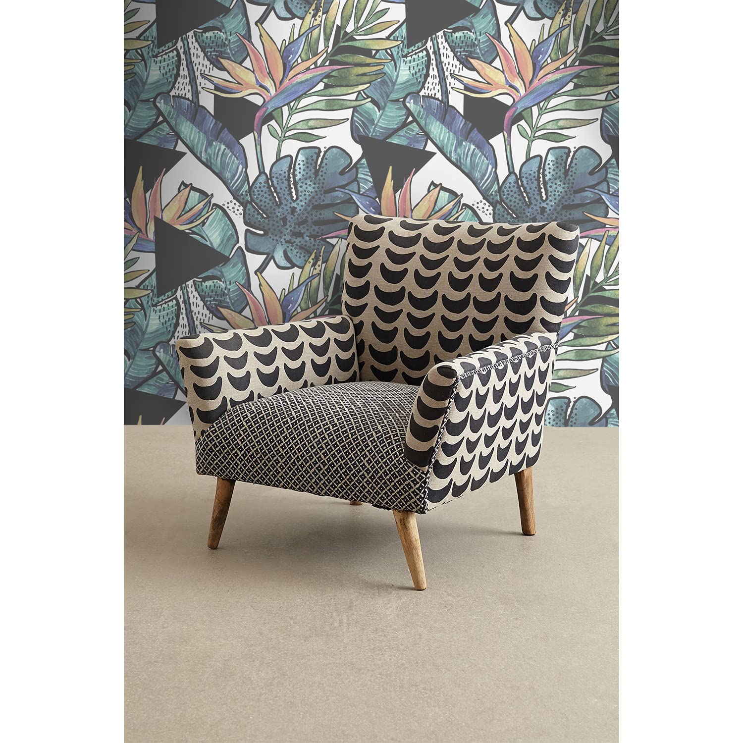 Papier peint meuble et cuisine au style moderne avec motif Contraste