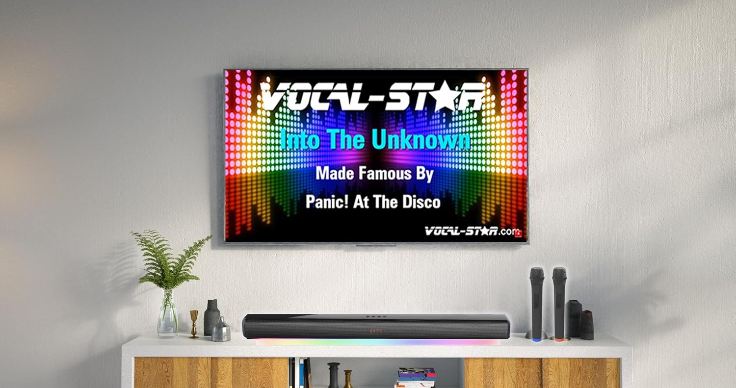 Vocal-Star soundbar with vibrant RGB lighting effects