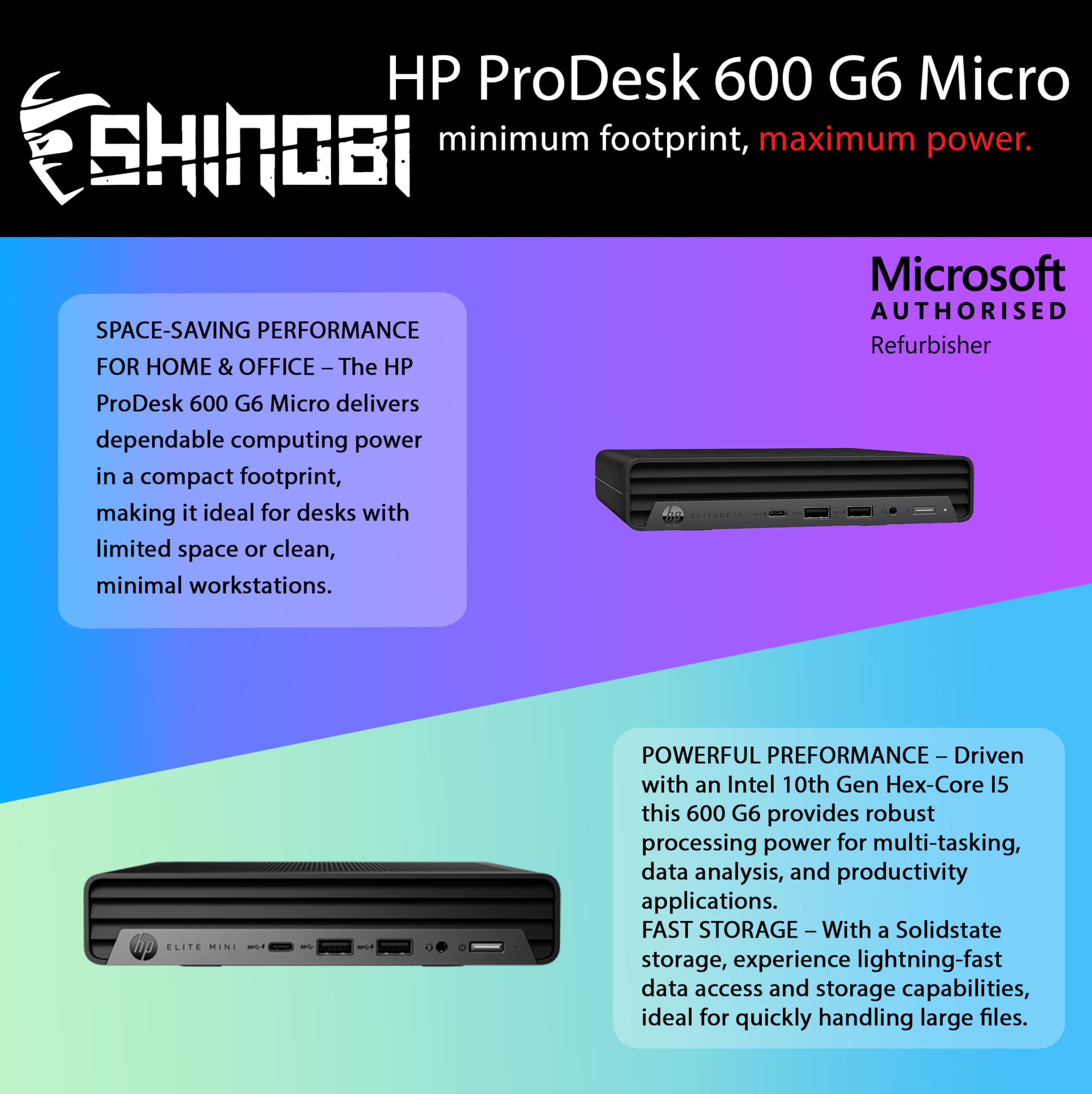 Amazon.com: HP ProDesk 600 G6 Mini PC | Intel Core i5-10500T