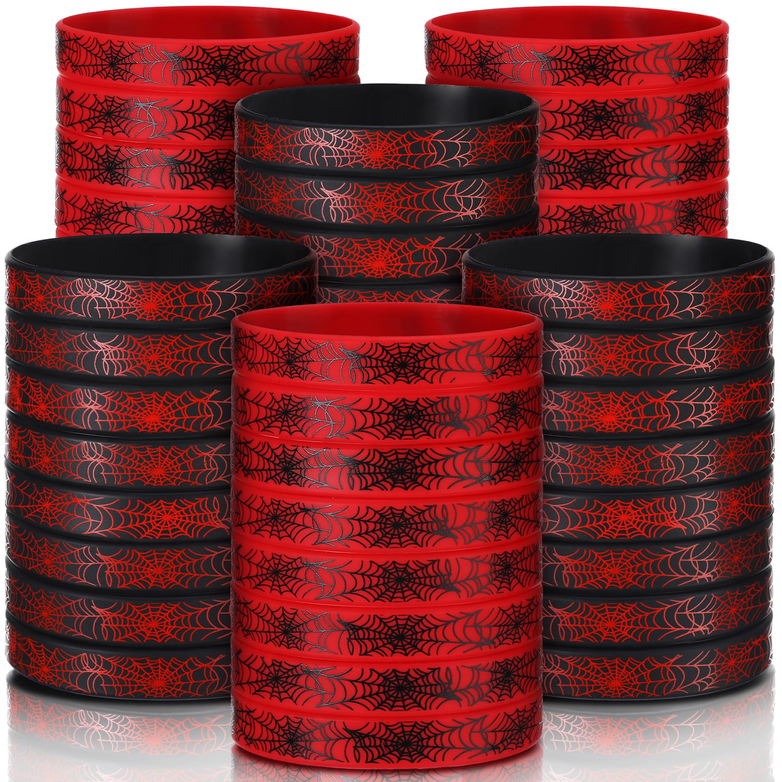 CULEB 8 X Halloween Bracelets, Silicone Wristbands, 8 Classic