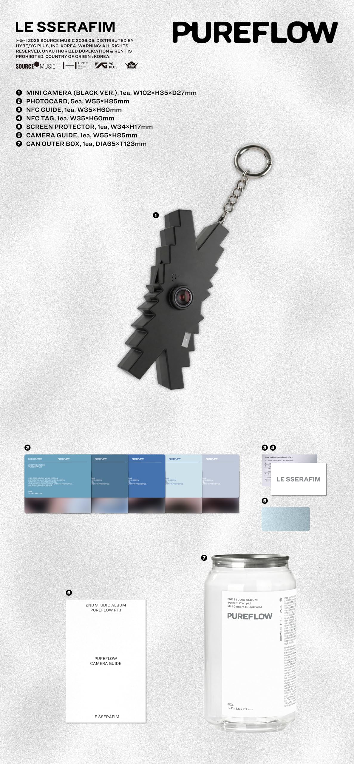 2nd Studio Album 'PUREFLOW' pt.1 Black ver.
