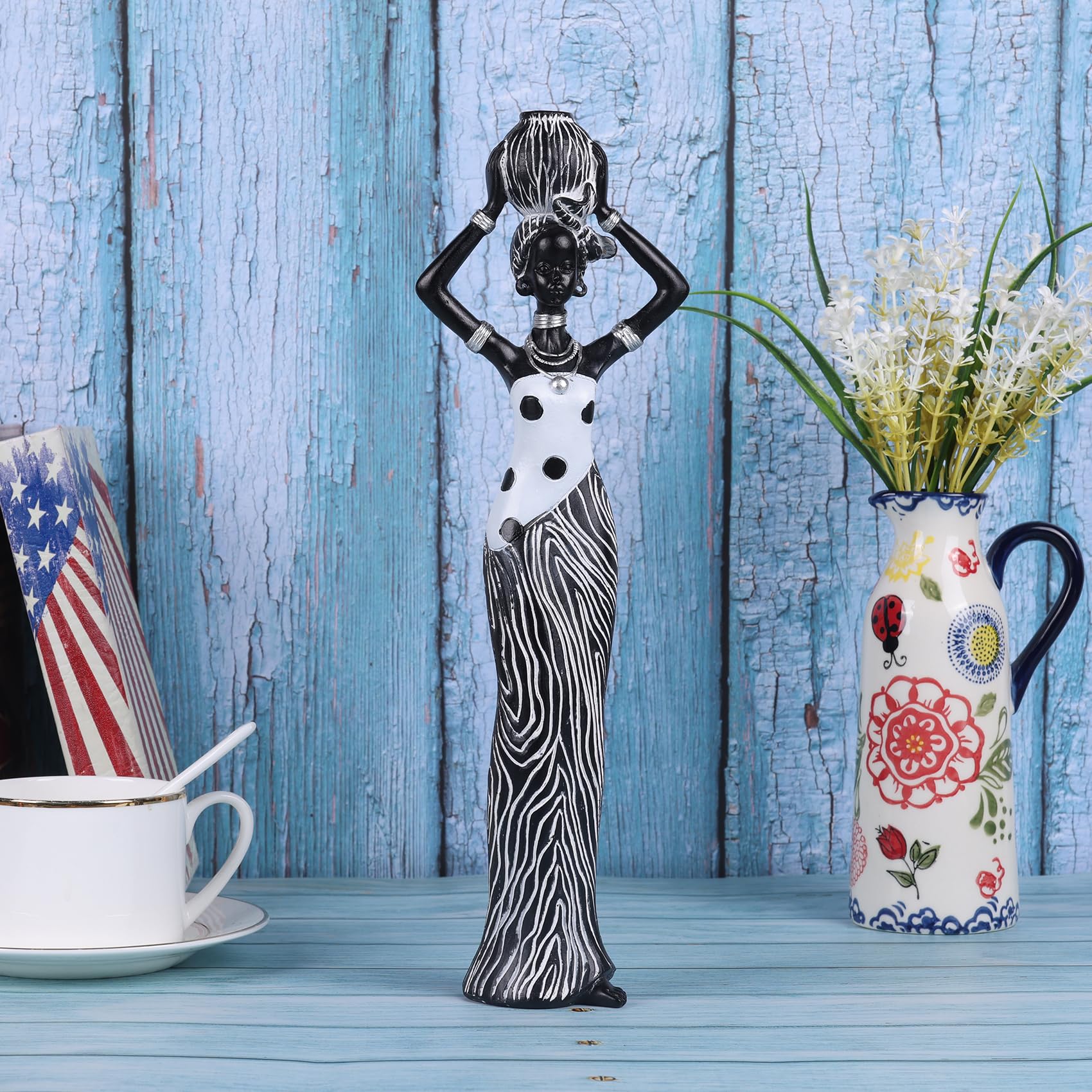 Amazon.co.jp: XINGYAN ユニークなアフリカの女性像 豊かな部族の