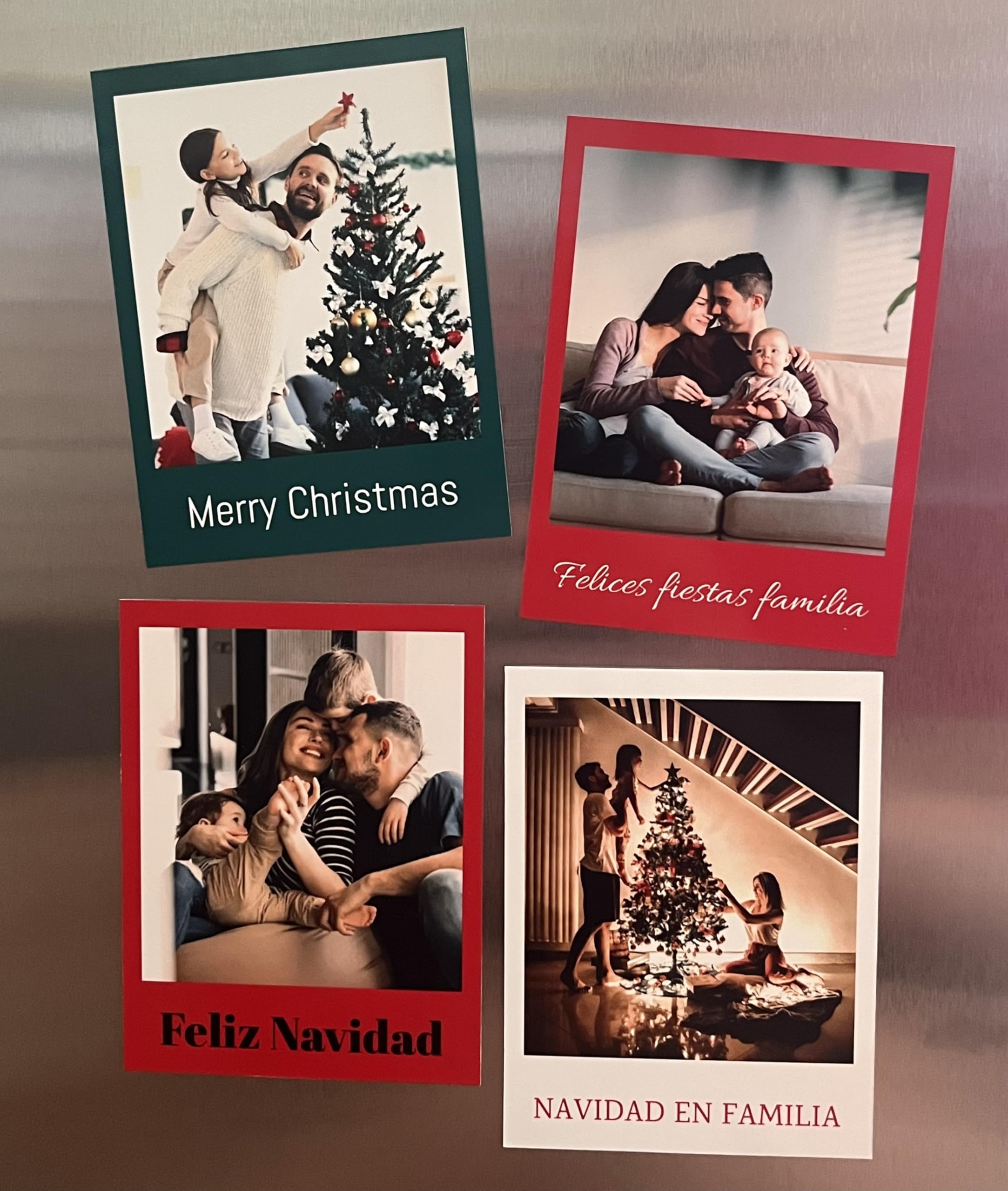 Tus Fotos en IMAN para Nevera Estilo Polaroid 10x7,5 cm -Pack 12- Imanes Flexibles