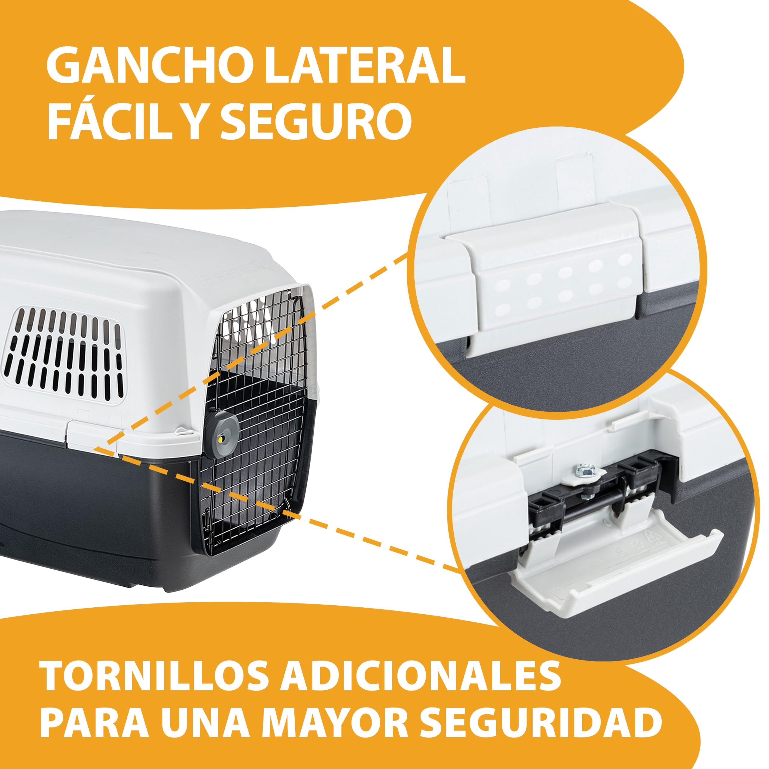 Ferplast Transportín Perro Muy Grande Avión Homologado IATA MAX 45Kg