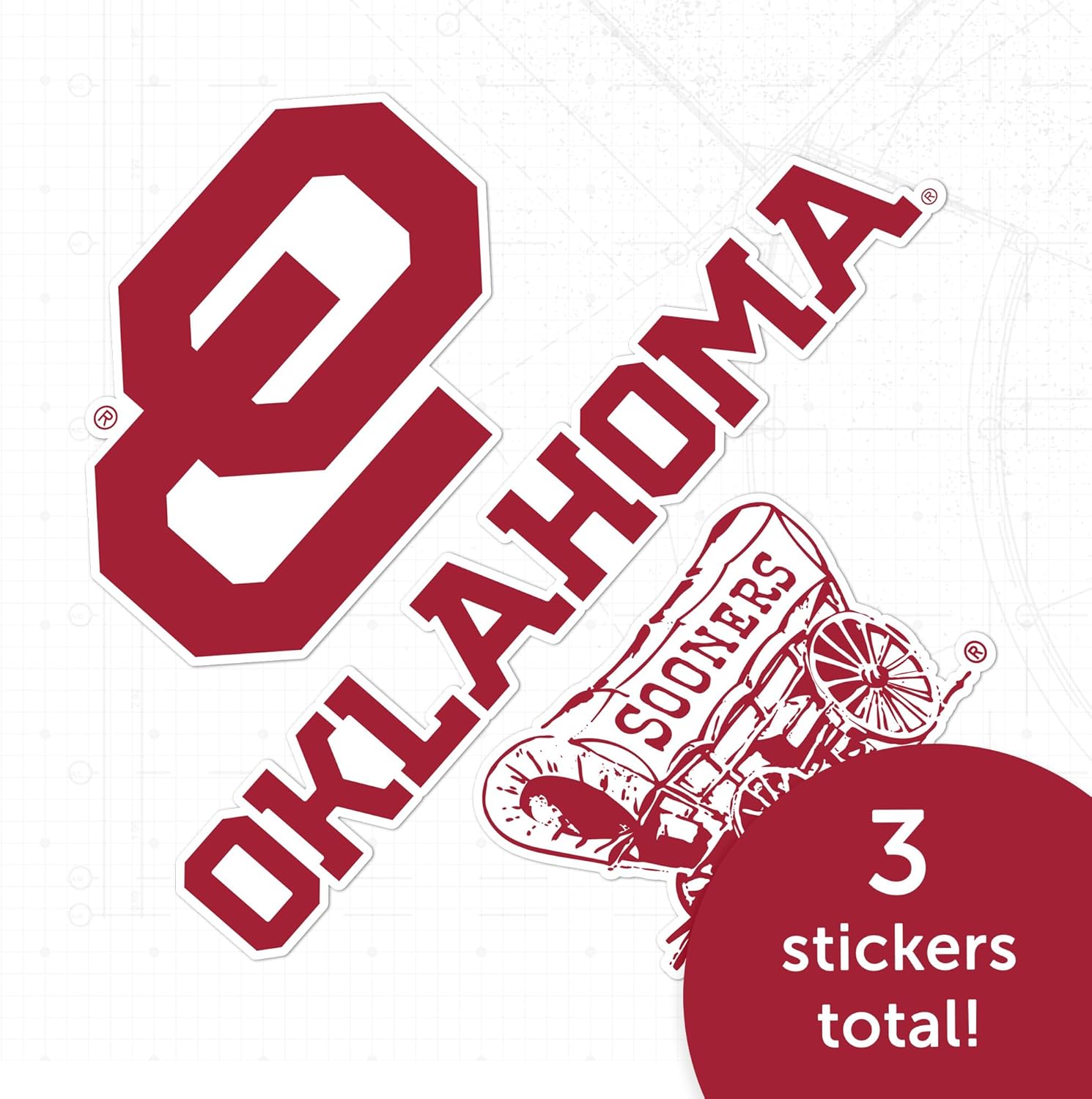 Desert Cactus The University of Oklahoma Sticker Sooners Vinyl Decals Laptop Water Bottle Car Scrapbook T5 (Type 5-1) - Image 5