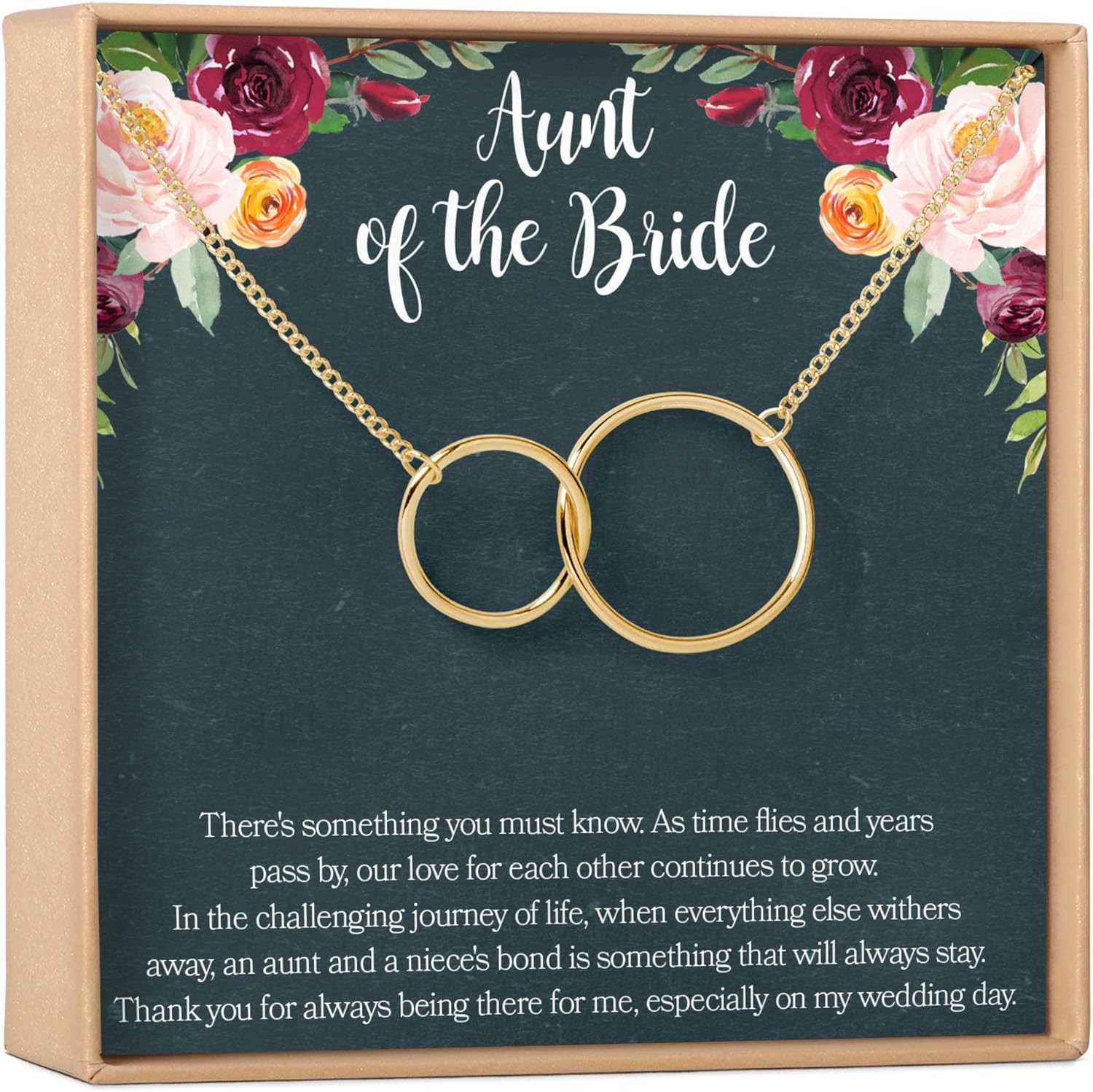 Dear Ava Necklace Gift For Women and Girls - Adjustable Modern Jewelry Pendant Love Gifting Idea for Her with Heartfelt Card - Long Distance Gifts for Your Loving Ones