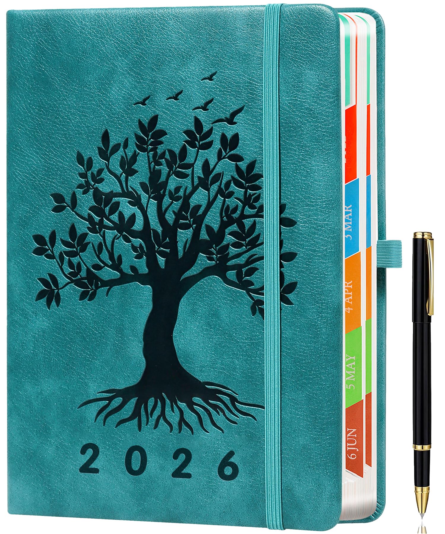 ZXHQ 2026 Diary A5 Page a Day, Jan-Dec, Diary 2026 Day Per Page