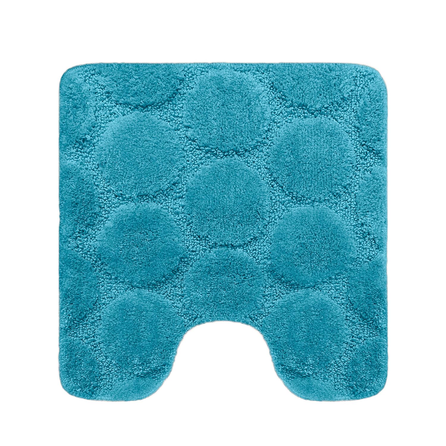 Velosso Bathroom Bath Mat, Ultra Soft Absorbent Microfiber, Anti Slip Backing, Quick Dry, Plush Bathroom Floor Mat for Shower & Tub - Easy Care (Jade, 50cm x 50cm (Pedestal Mat))