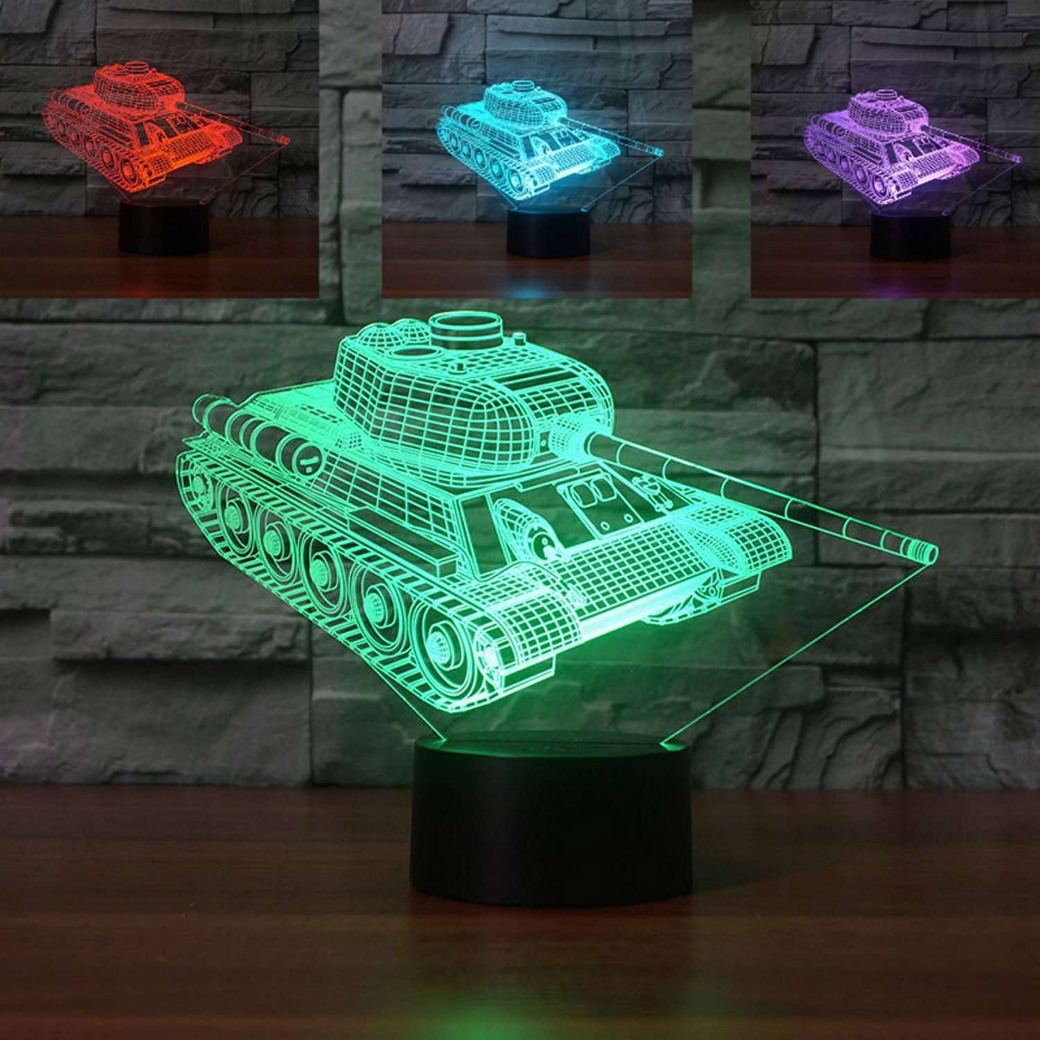 Music Note 3D Illusion Night Light LED Acrilico Lampada Notte per