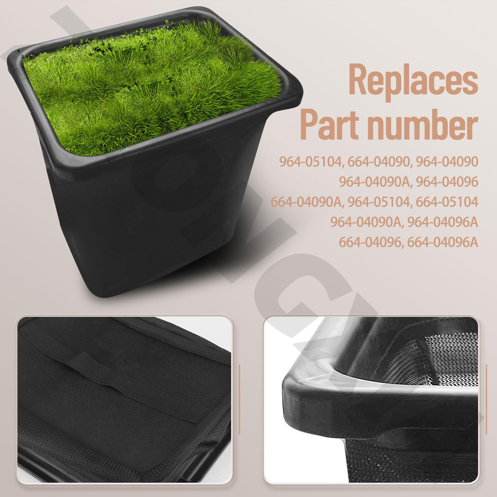 Amazon.com : (3 Pcs) 964-05104 Grass Bag Assembly Fit for MTD Cub