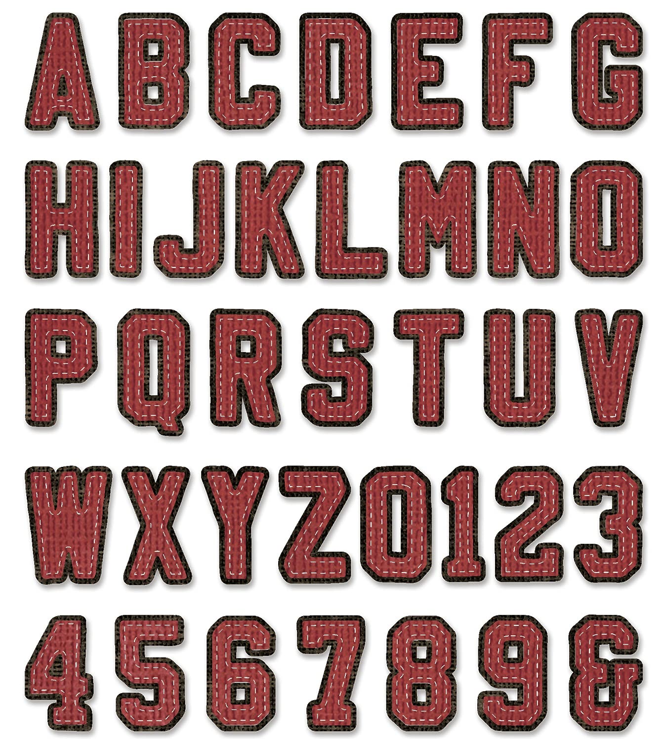 Thinlits Die Set 37PK - Alphanumeric Varsity by Tim Holtz, 665437