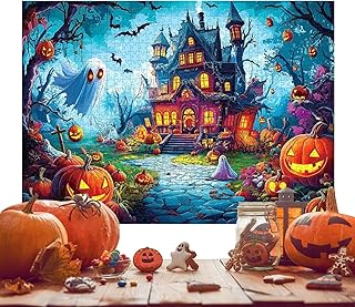 Comprar Hitburu 1000 Piezas | Puzzle de Mansión Encantada de Halloween | Juego Familiar para Niños Adultos y Adolescentes Diversión Relajante | Decoración Hogar Noche de Brujas y Otoño