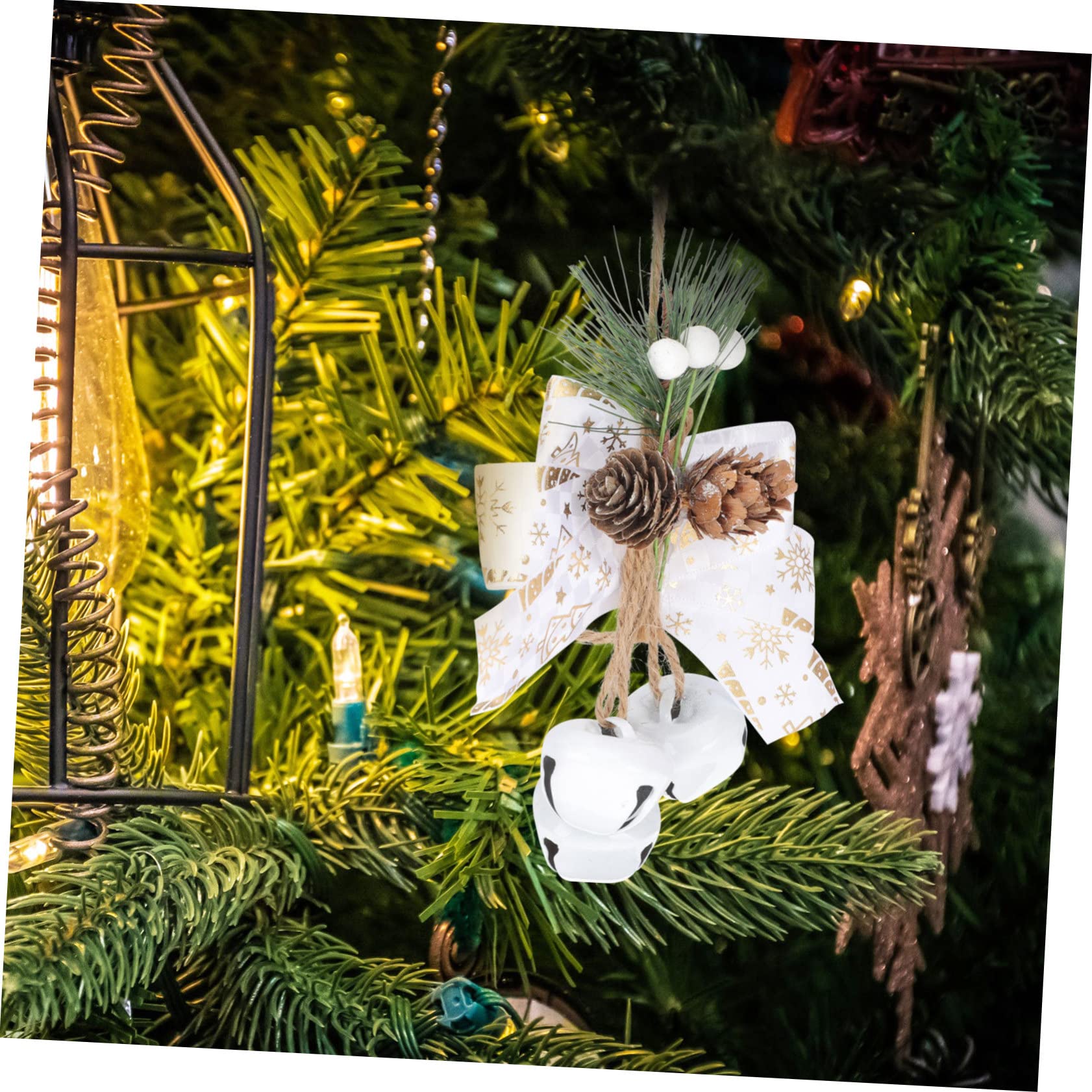 PRETYZOOM 4 Set Di Campane Di Natale Pendenti Ornamenti Natalizi Decorazioni Per Albero Di Natale Casa Festiva 2 Pezzi * 4