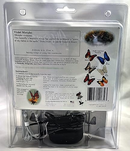 Miniatura 7 de Elegante mariposa móvil morpho violeta aliforme