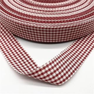 Fabric for Sewing 25mm Plaid Cotton Ribbon
