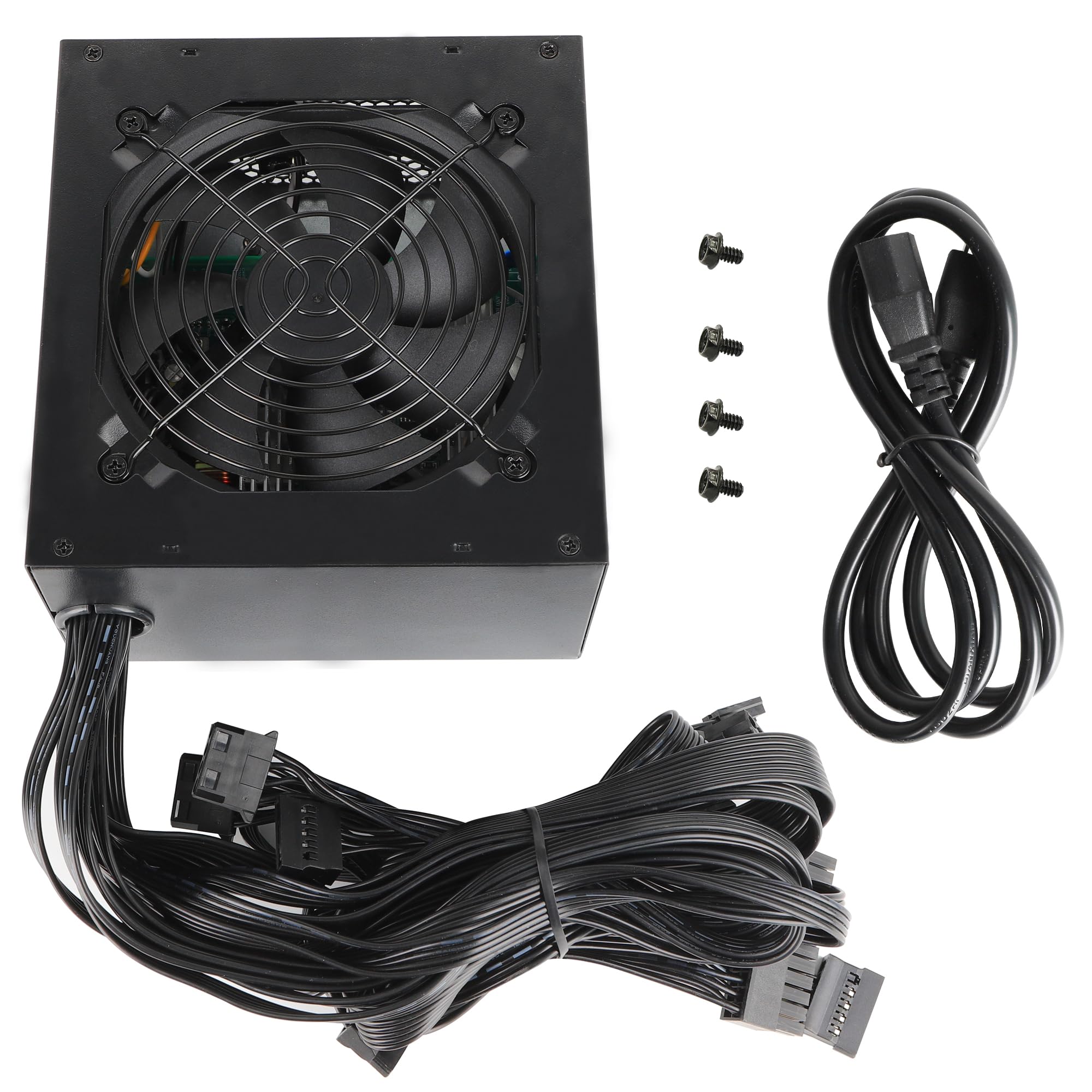Fuente de alimentación ATX de 600 W con fuente de alimentación para juegos ATX controlada automáticamente térmicamente de 4.724 in 7