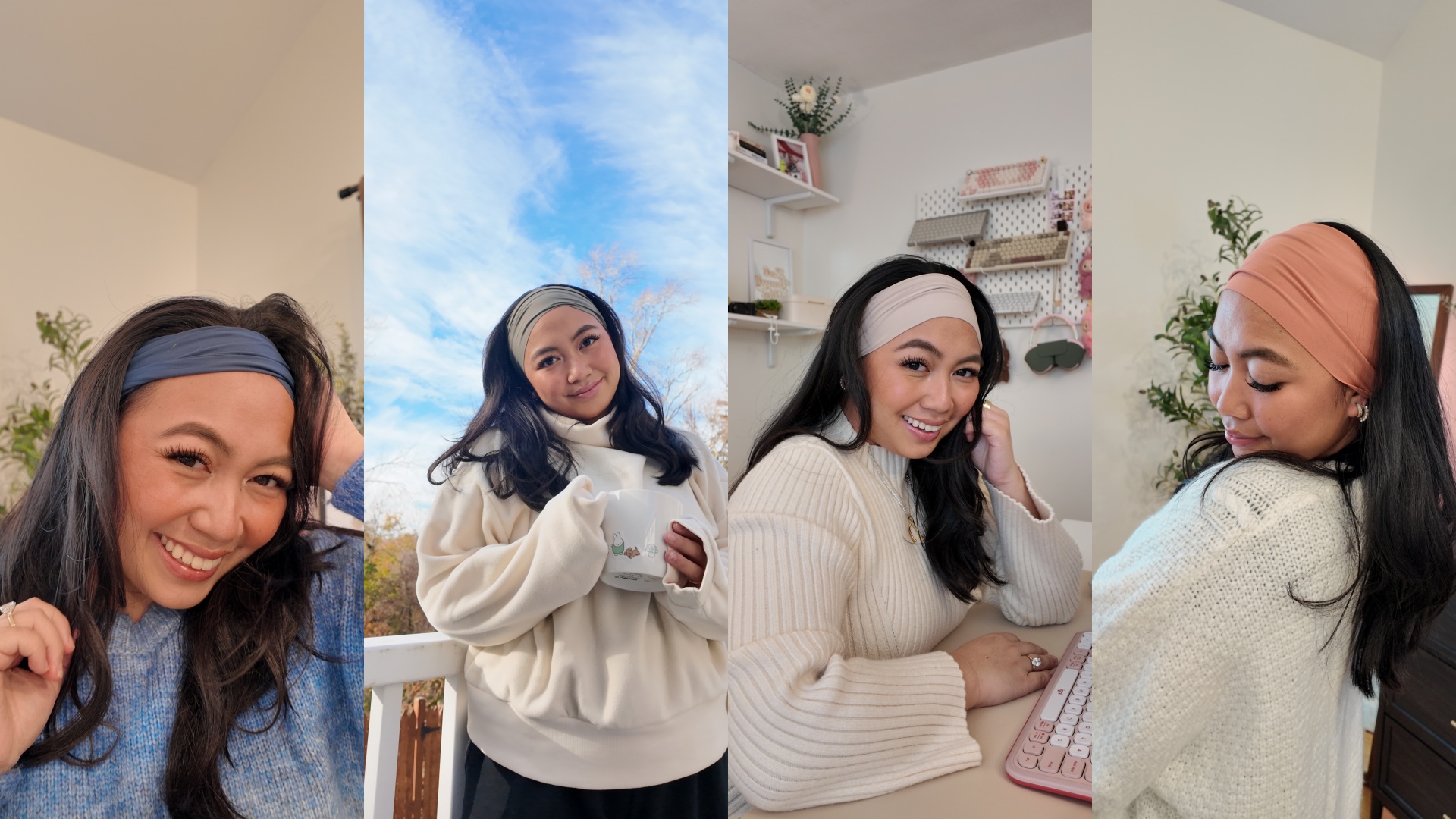 Amazon.com : Z-CHARMMY Wide Headbands for Women Non Slip, Fabric