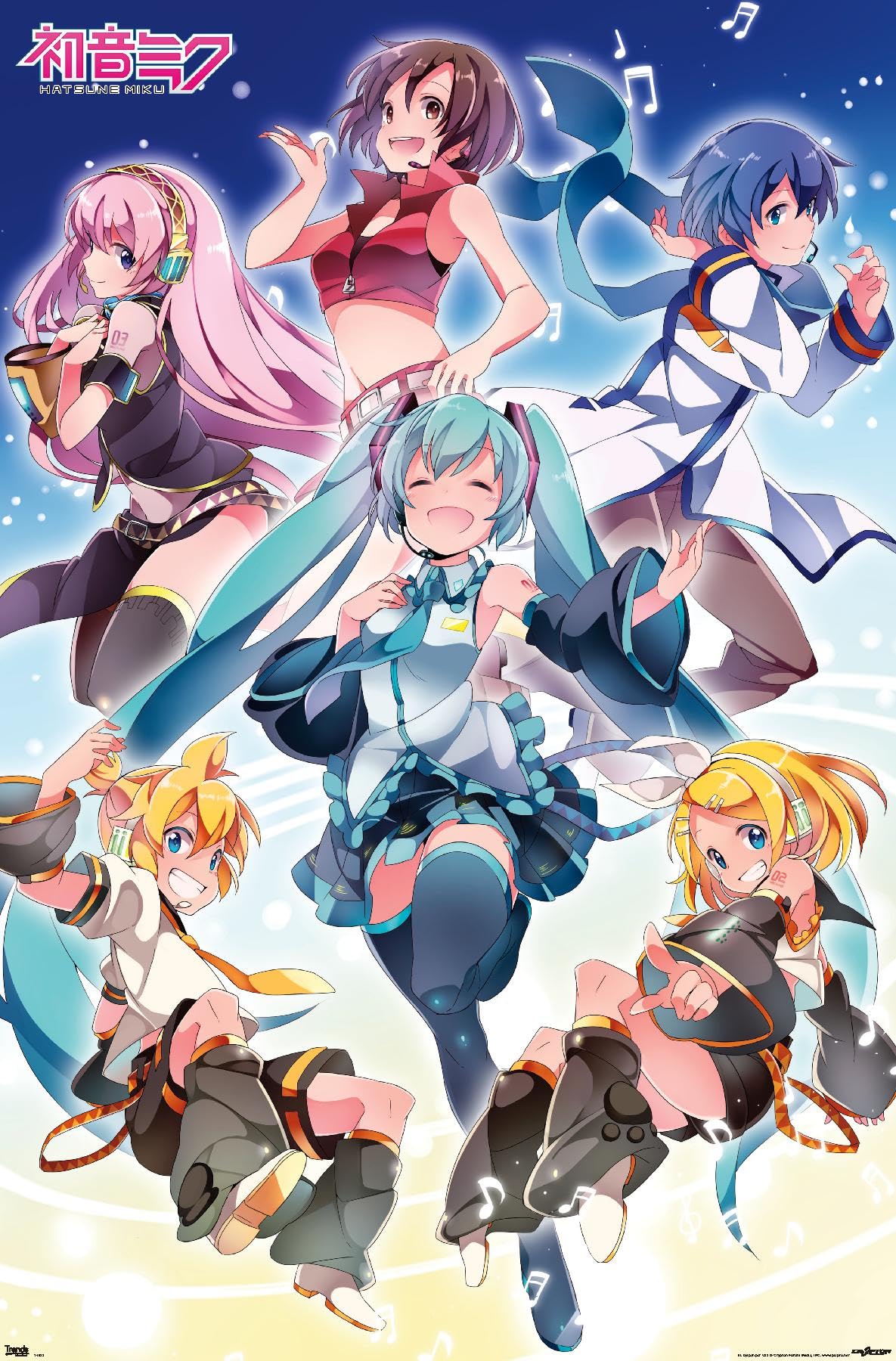 Trends International Hatsune Miku - Group Wall Poster, 22.375