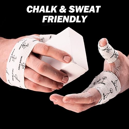 Miniatura 8 de WARM BODY COLD MIND Cinta de pulgar de levantamiento de pesas de 1.85 pulgadas, cinta de agarre de gancho para levantamiento de pesas, entrenamiento