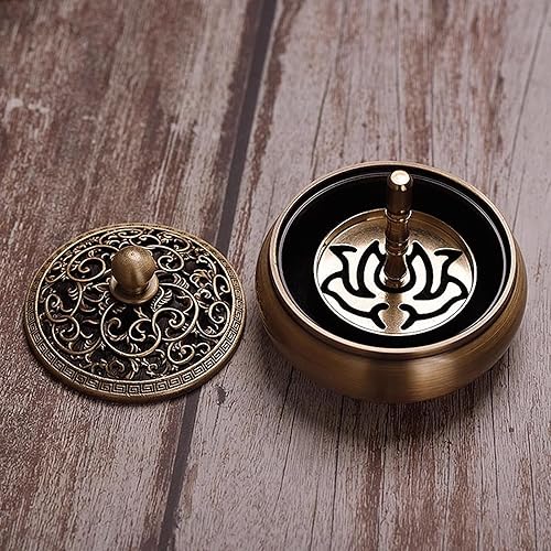 Miniatura 4 de Kit de quemador de incienso en polvo, kit de fabricación de incienso de latón chino, juego de quemadores de incienso de madera de agar, herramienta