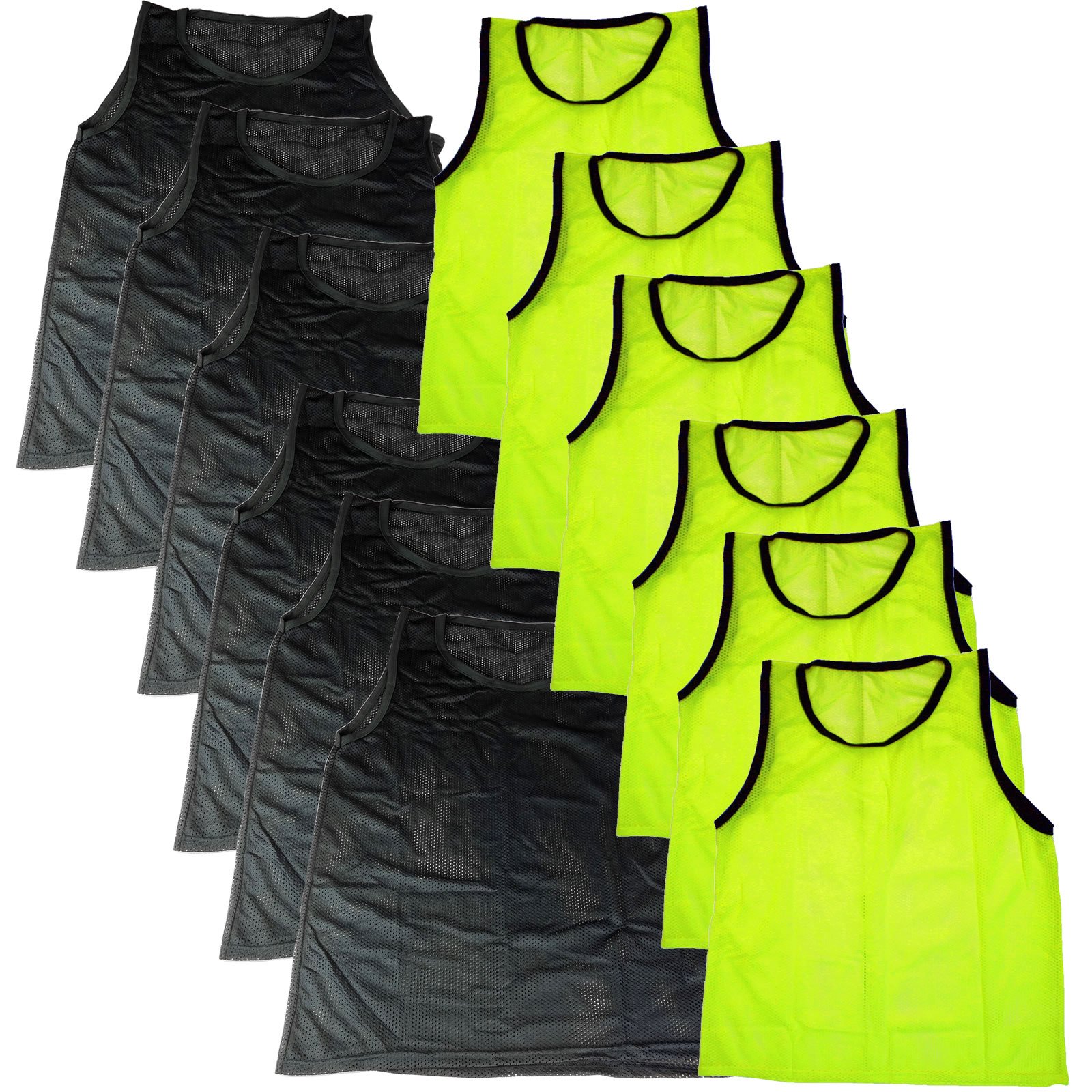 BlueDot Trading Adult &amp; Youth Scrimmage Training Vests for Soccer, Basketball &amp; More – Available in 1, 6, 12, 24 Packs