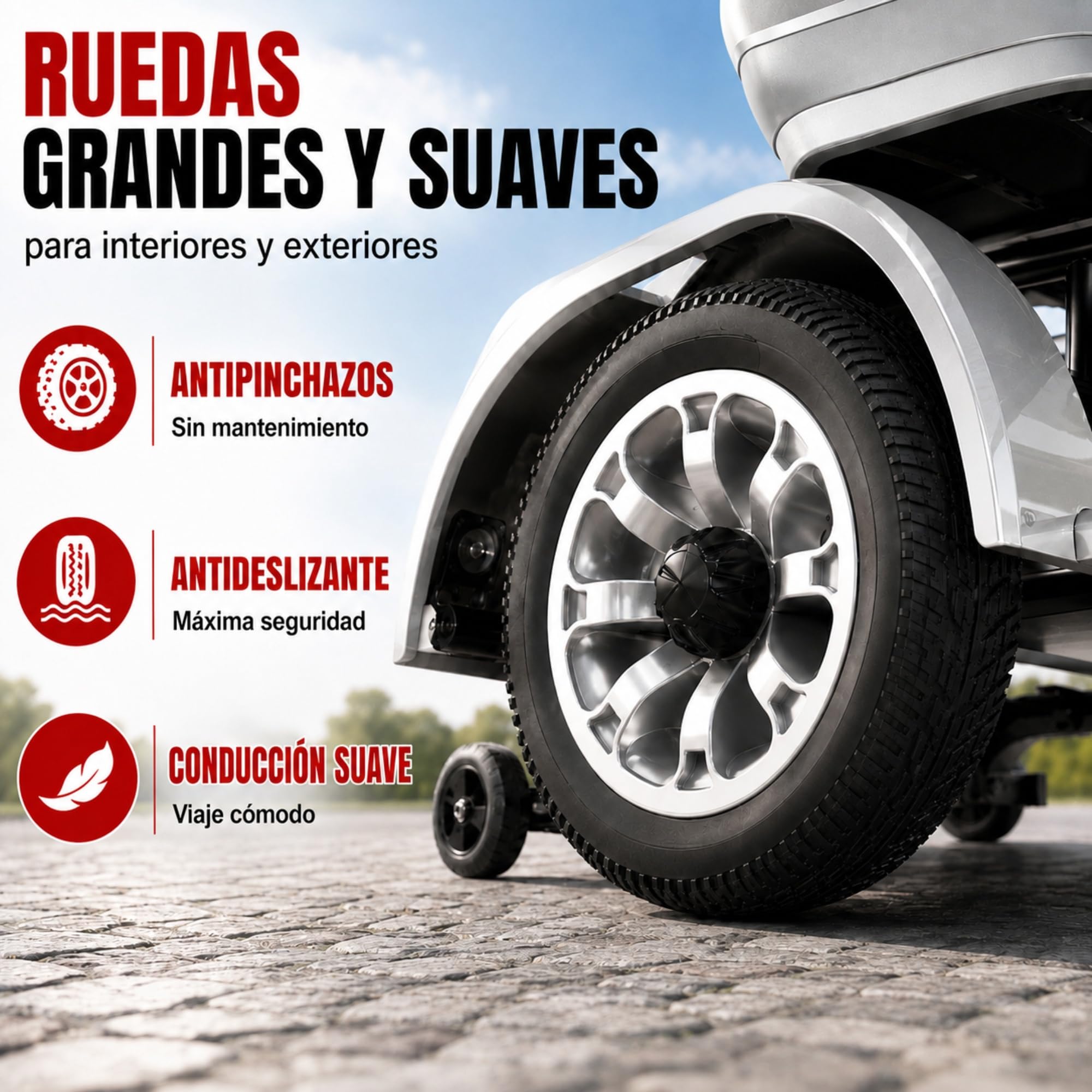 Scooter de Movilidad Eléctrico Plegable de 4 Ruedas para Personas Mayores y Movilidad Reducida, hasta 35 km Autonomía, Asiento Giratorio 360°, Estable y Seguro – ALIFERO (Gris Plata)
