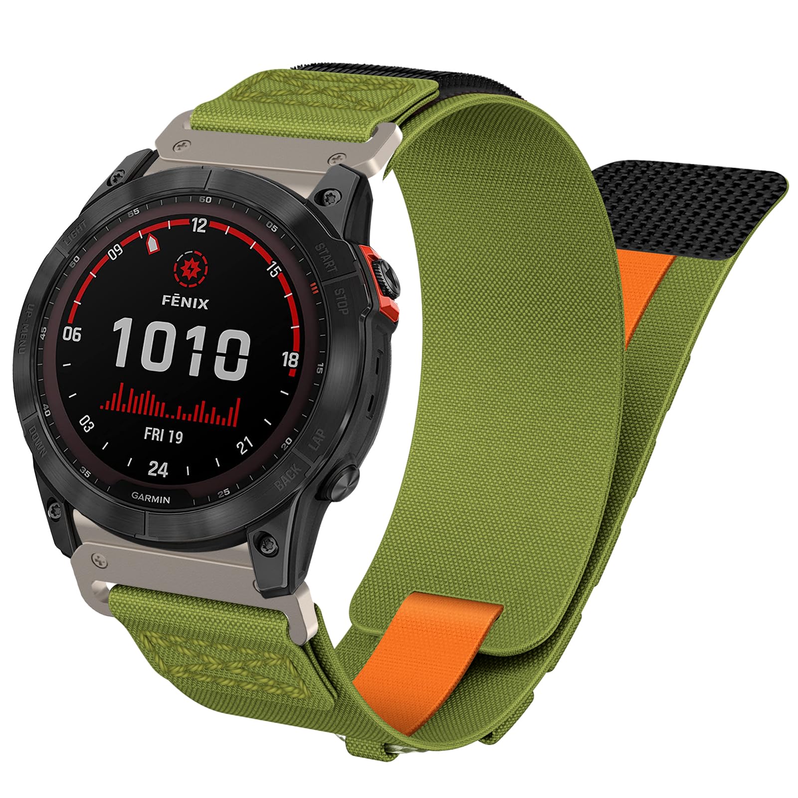 BIRDTOBR Strap for Fenix 7X/ 6X/ 5X, 26mm Soft Nylon Sports Replacement Wristband - Image 2