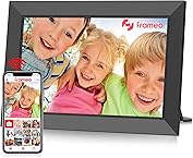 Frameo WiFi Digital Picture Frame - 10.1 Inch 1280x800 HD IPS Touch Screen Digital Photo Frame, 32 GB Memory, Automatic Rotate, Wall Mountable, Easy Share Photos Videos Instantly, Best Choice for Gift
