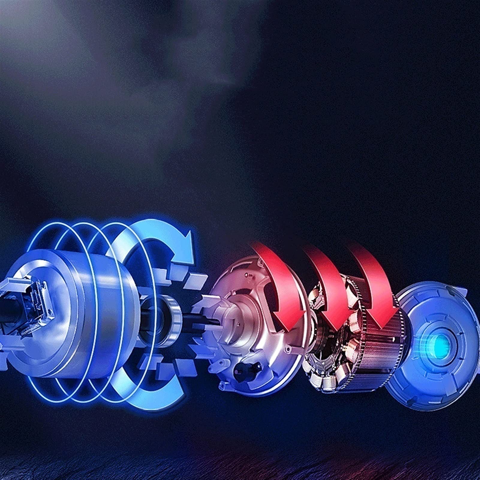Watch Newardniki LED siedem kolorowych cichych motocyklowych motoryzacji Adapter AC i klawisz Uwzględniono baterię