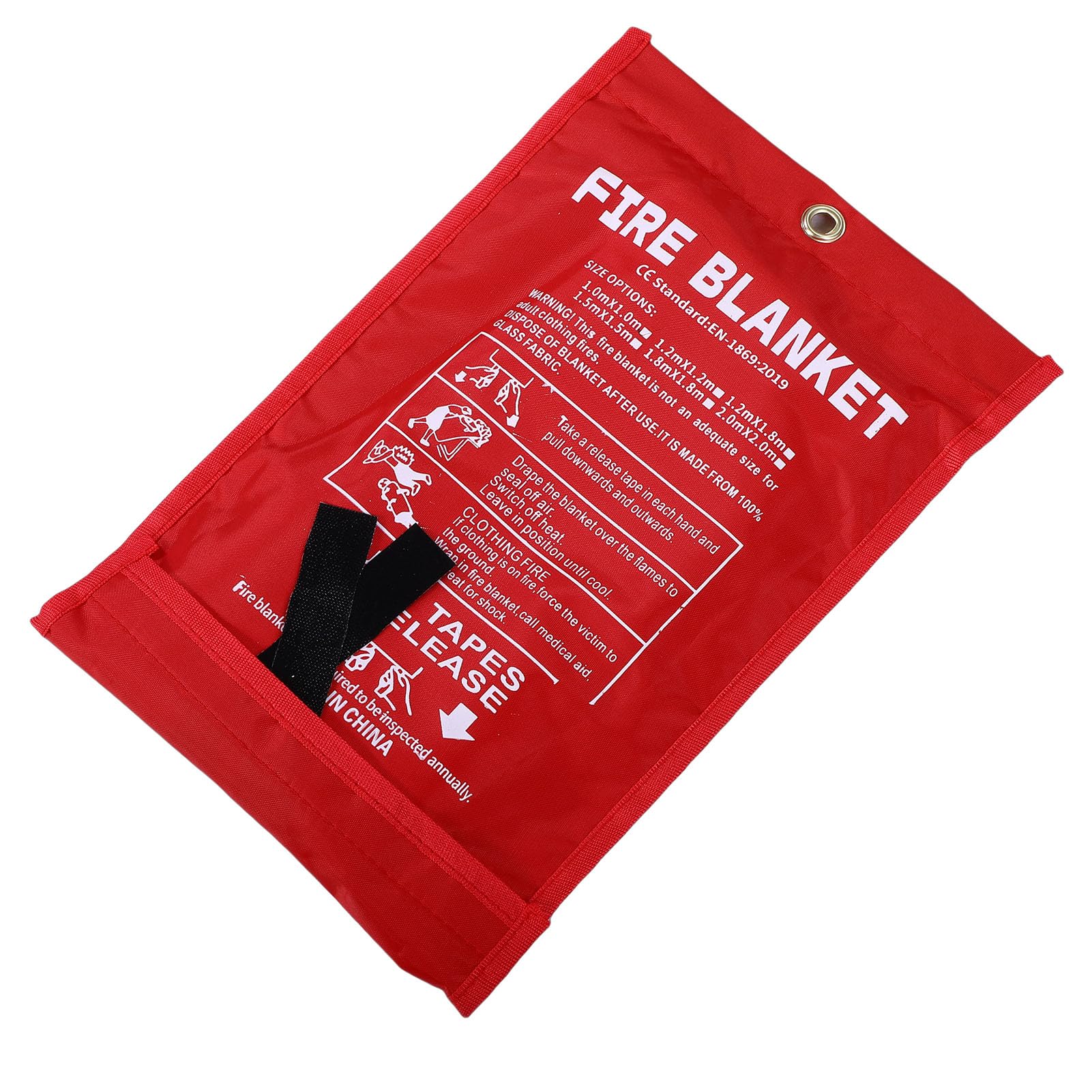 Topiky Paquete de 8 Mantas Ignífugas de Fibra de Vidrio de 1 M X 1 M para la Cocina del Hogar, Mantas Ignífugas de Emergencia para Acampar, Manta Ignífuga Resistente Al Calor con Bolsas de