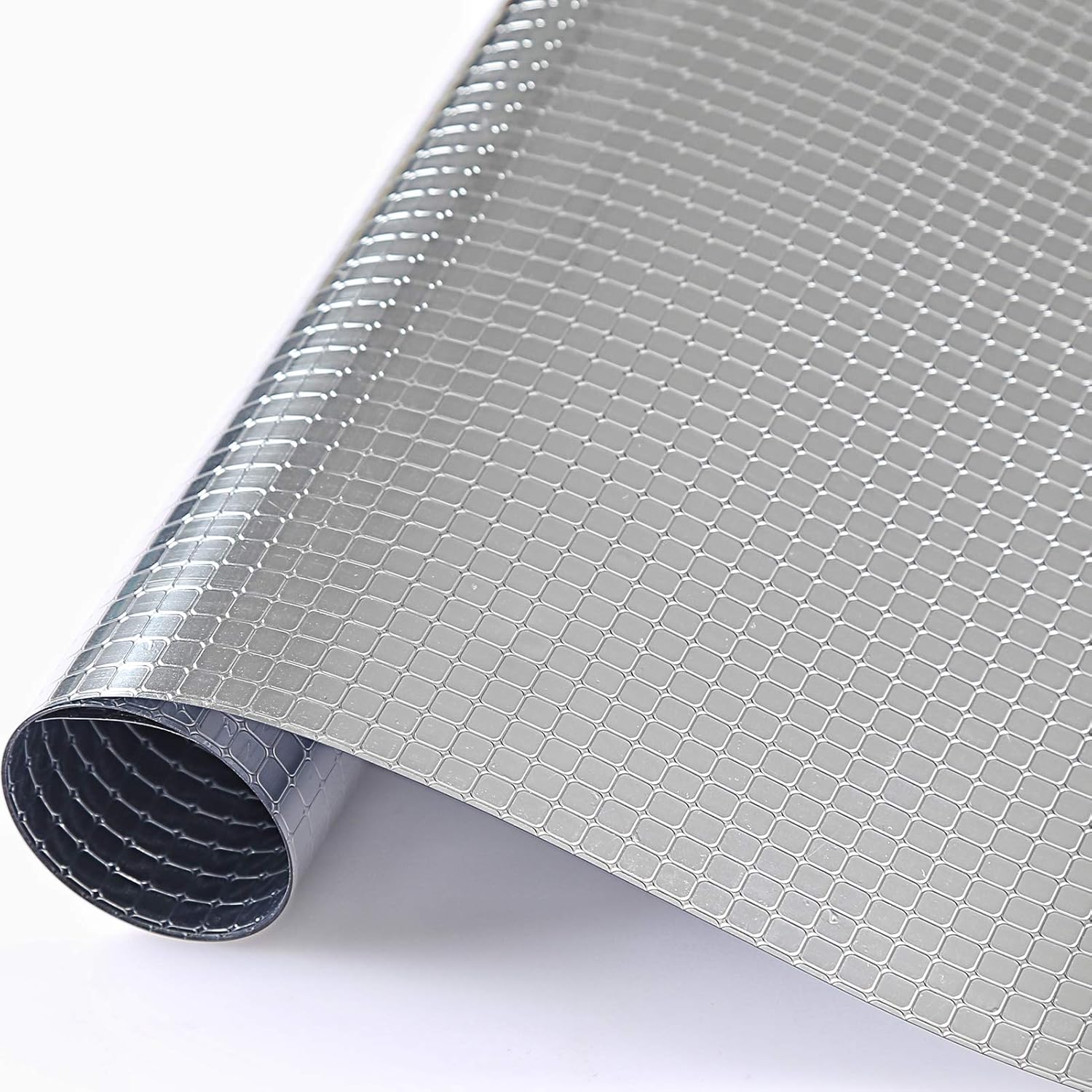 VELIMAX Static Cling Grid Solar Film Reflective Window Film Heat