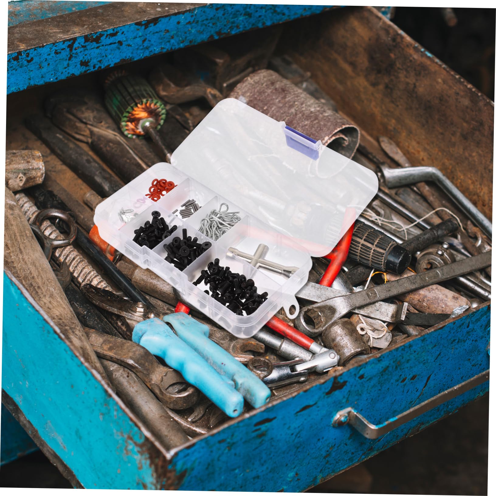 SOESFOUFU 240pcs Boxed Rc Car Screw Kit Hardware Fasteners Assortment Car Body Clips