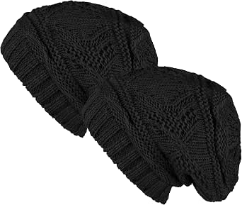 Lilax Knit Slouchy Oversized Soft Warm Winter Beanie Hat
