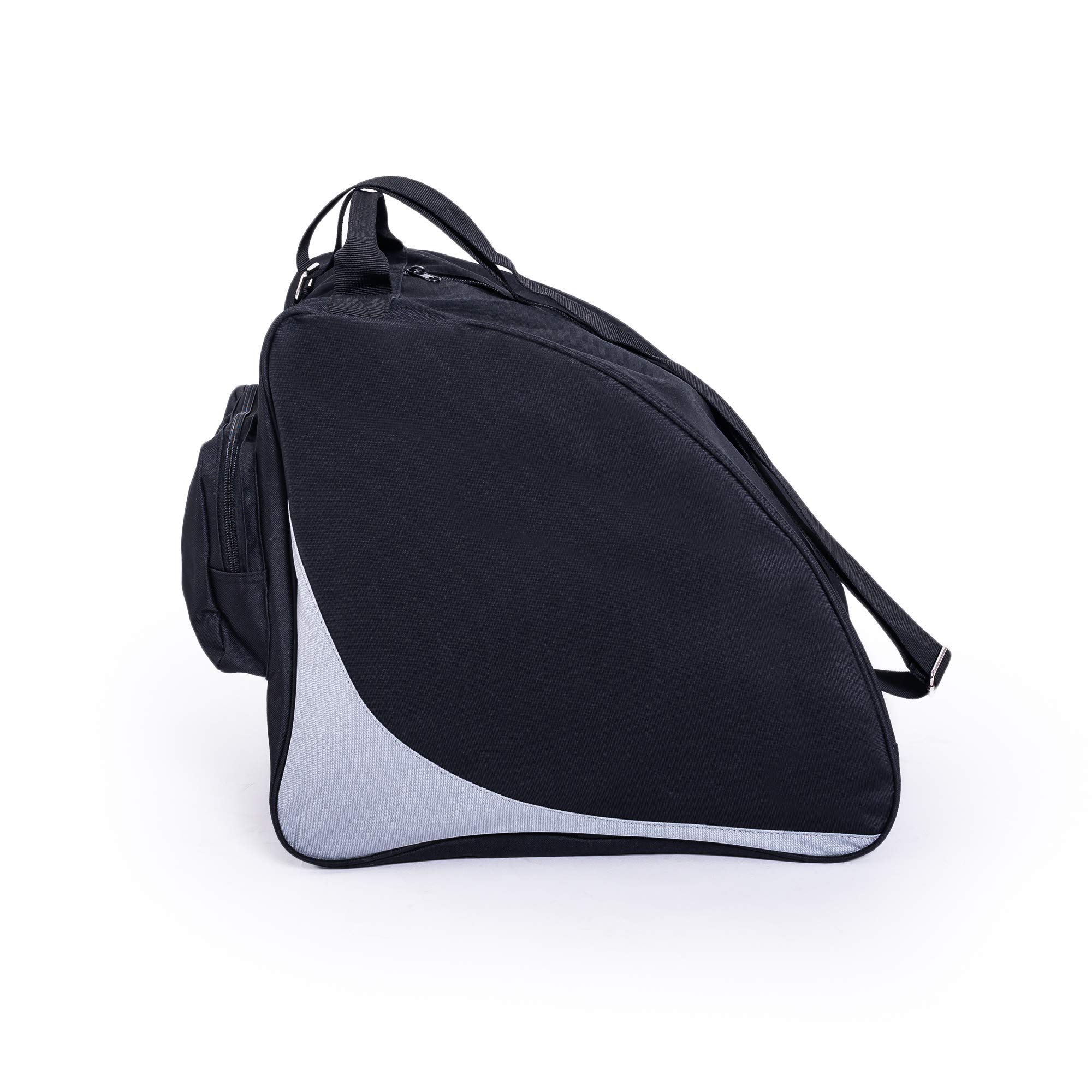 Skischuhtasche Wasserdicht | Tasche Für Skischuhe/Schlittschuhe | Widerstandsfähige Stiefeltasche (Schwarz-Grau)