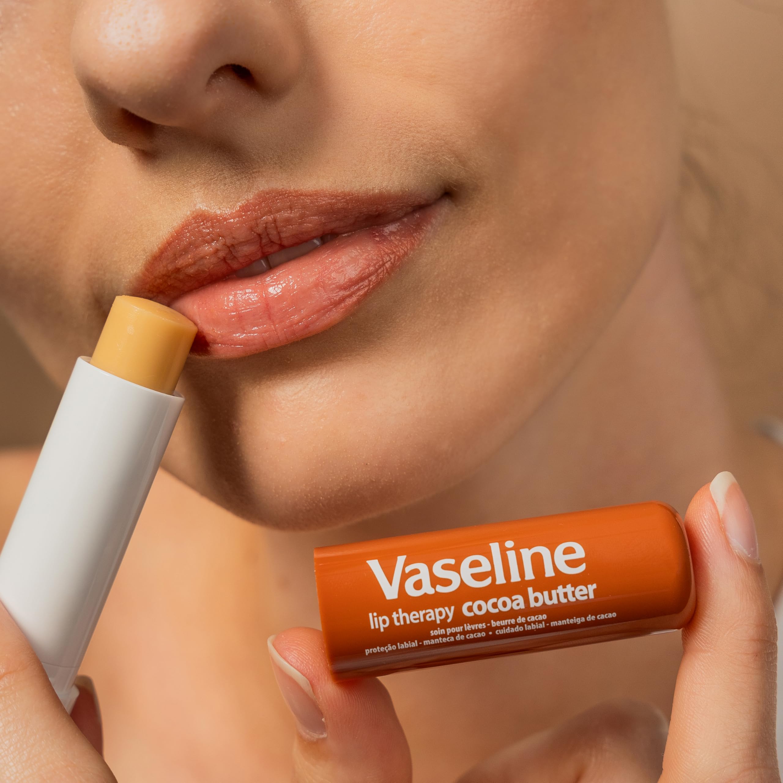 Vaseline Lip Therapy Cocoa Butter | Baume à lèvres teinté au beurre de cacao et karité (Cocoa 2 x 4_8g)