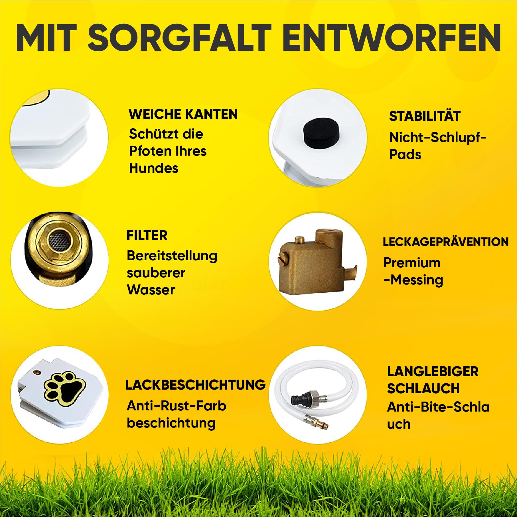 Hundebrunnen Step - Praktischer Wasserspender Für Draußen