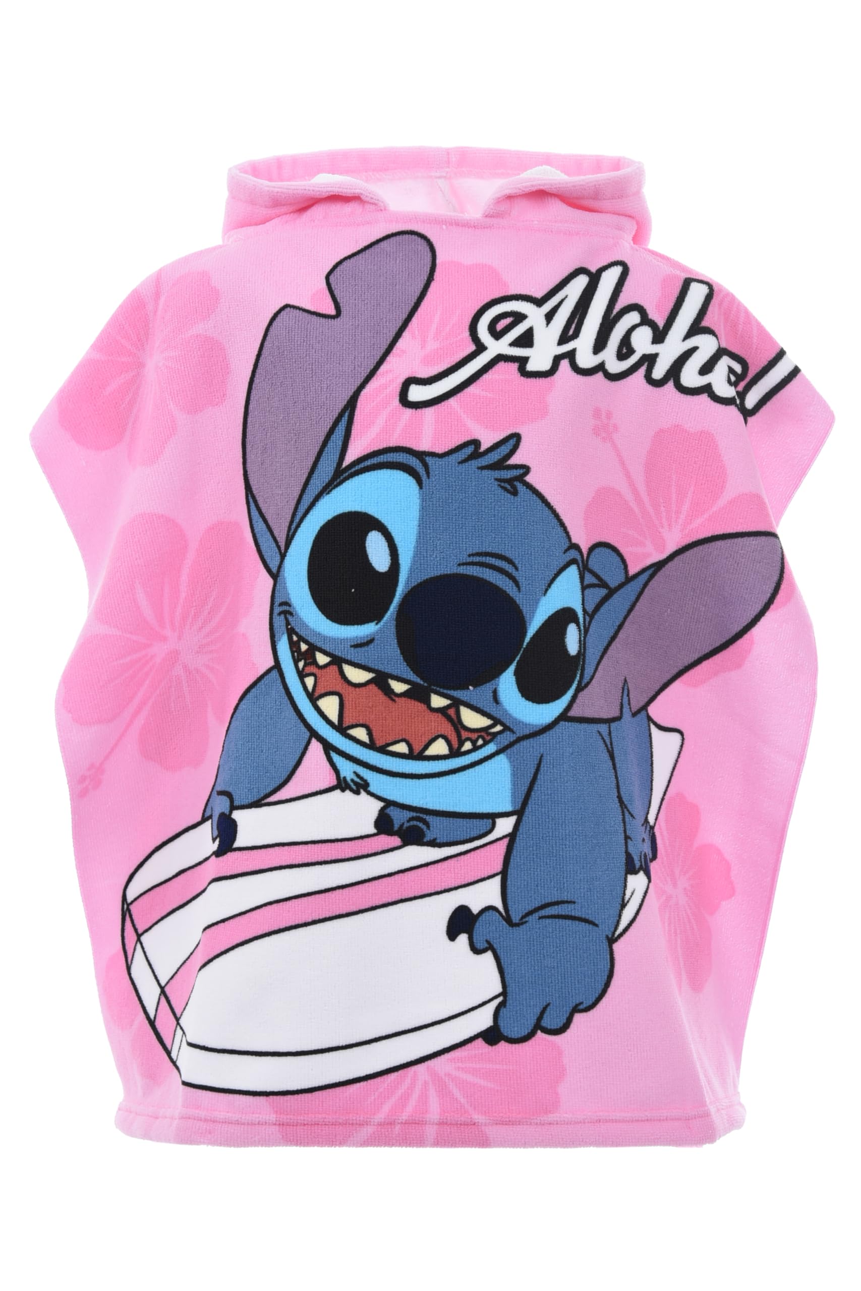 Lilo et Stitch, Cape de bain, Fille (Rose,Taille unique)