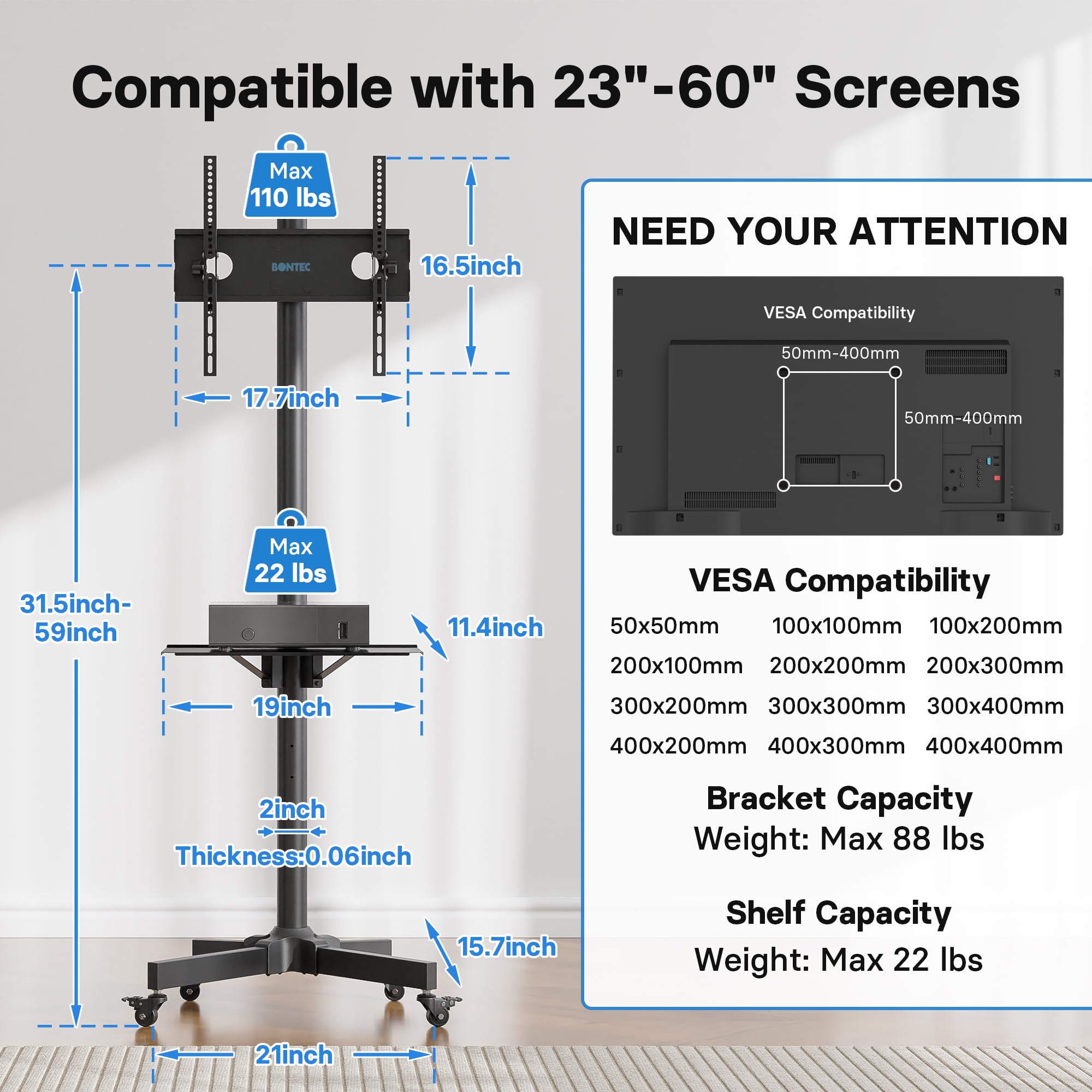 ✨人気商品✨BONTECフルモーション テレビ壁マウント 23~70インチLED Amazon | BONTEC (ボンテック) フルモーションテレビウォール